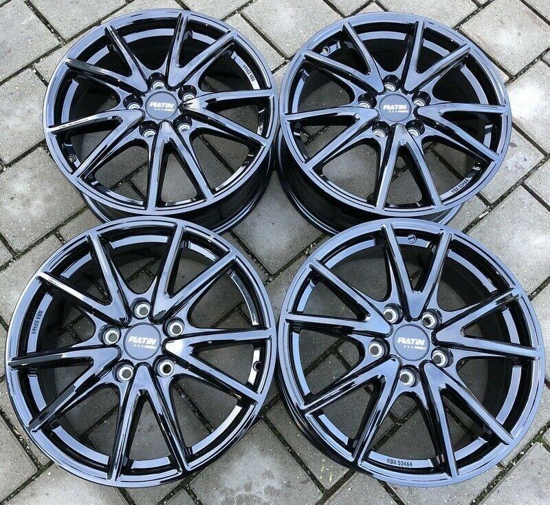 4 ALUFELGEN 17" FELGEN SCHWARZ VW T5 T6 T6.1 BUS TRANSPORTER 7HC NEU FREIHAUS