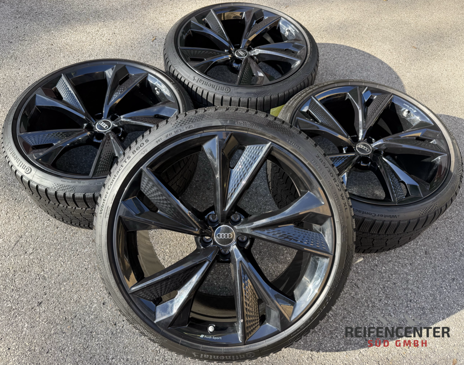 4 ruedas de invierno de aleación originales de 22" para Audi RS6 4K RS7 4K0601025BC 285/30R22 101W Continental