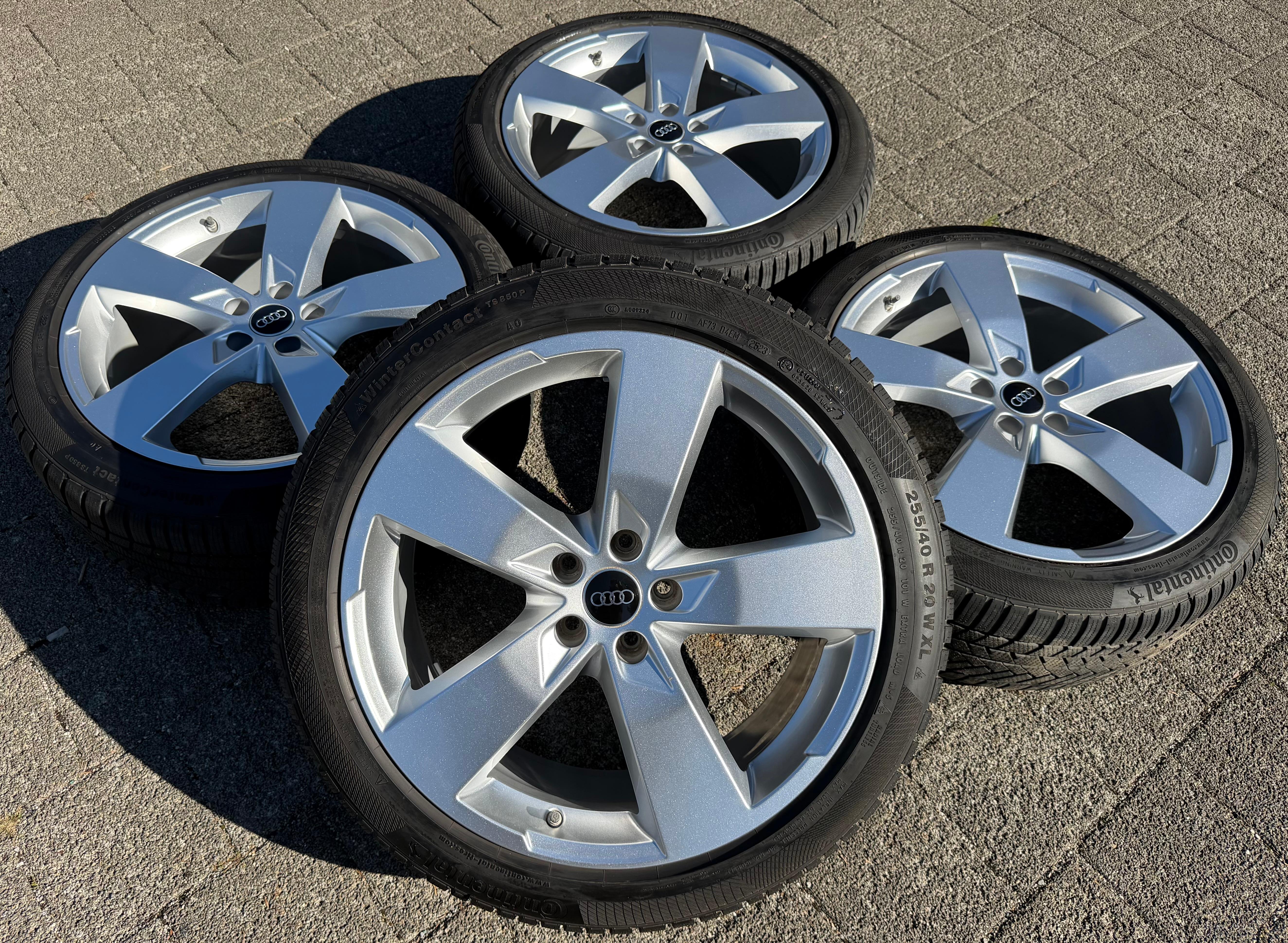 4 Original 20" Alu Winterräder Audi A6 S6 C8 F2 4K0601025K 2022 255/40R20 101W Continental