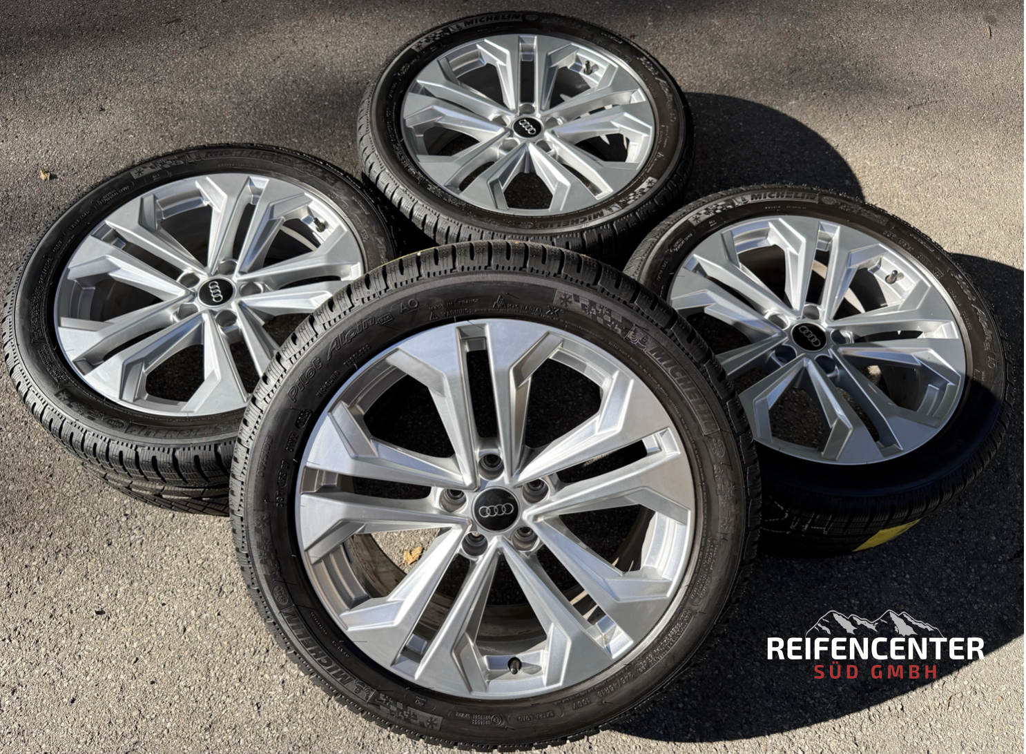 4 ruedas de invierno de aleación originales de 18" para Audi A4 Allroad 8W B9 8W9601025L 245/45R18 100V Michelin