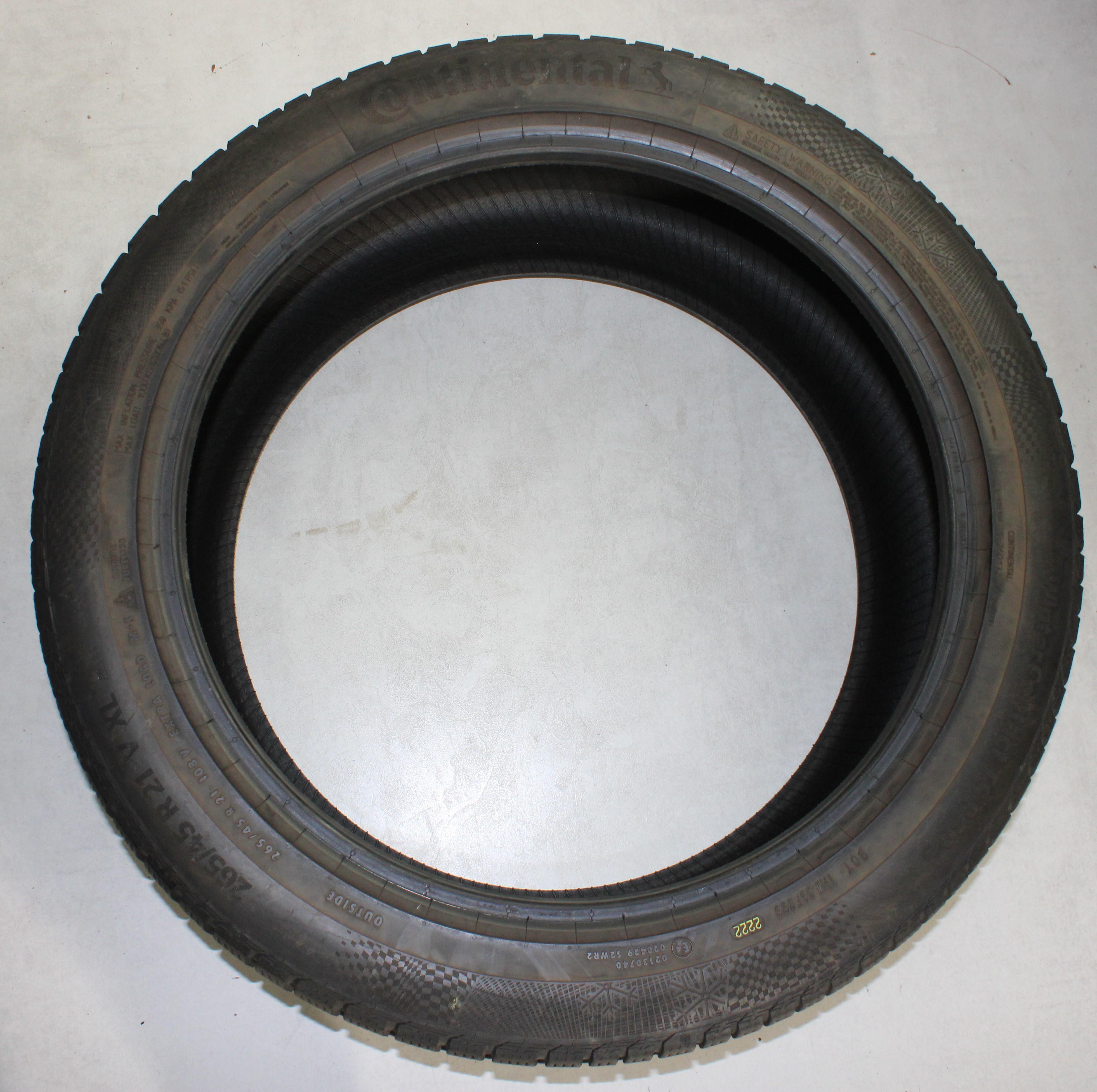 4 x 265/45R21 108V neumáticos de invierno Continental Winter Contact TS860S 5,5-6mm 2022 XL