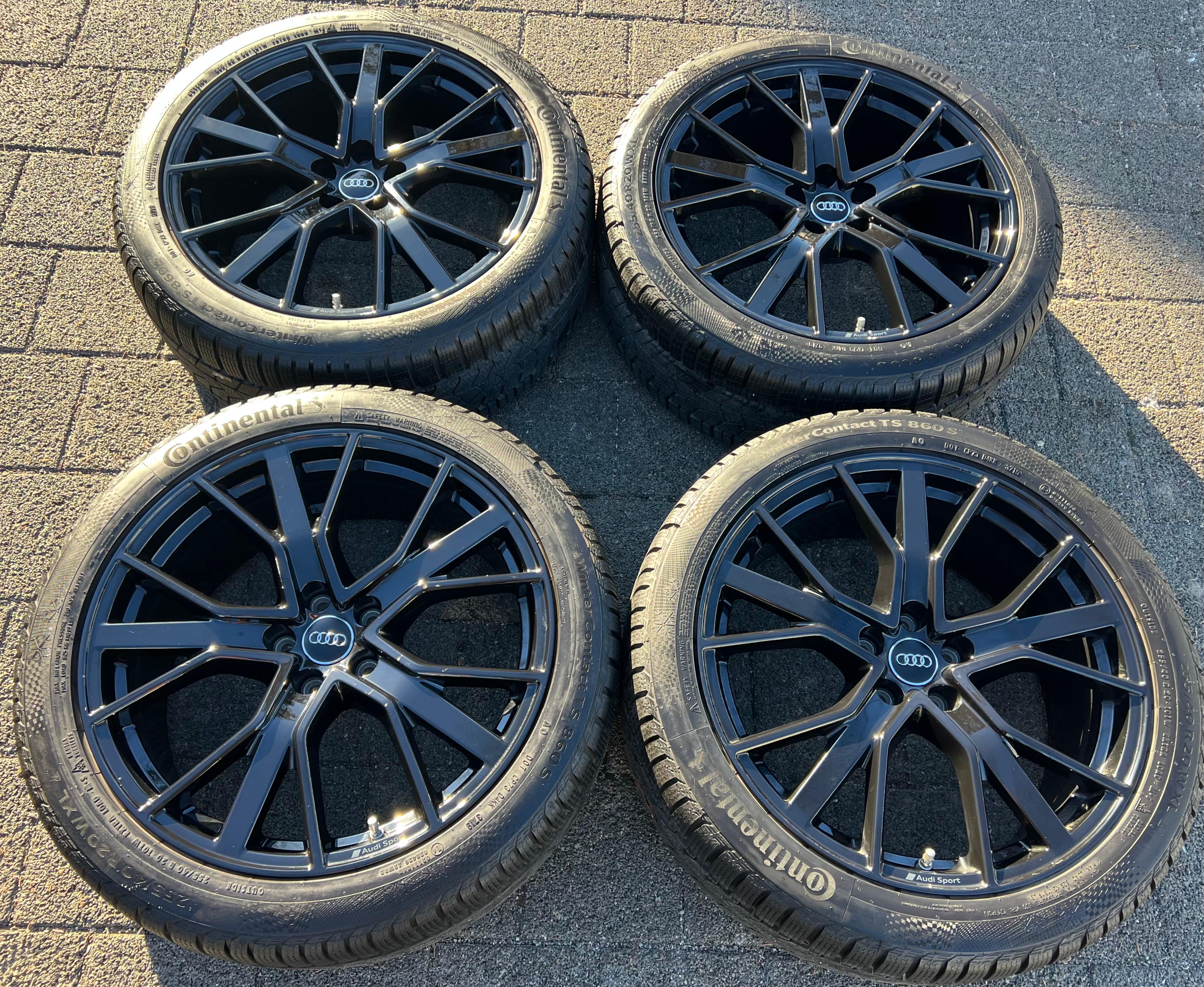4 ORIGINAL 20" ALU WINTERRÄDER AUDI Q3 F3 RSQ3 83A601025T 255/40R20 101W CONTINENTAL