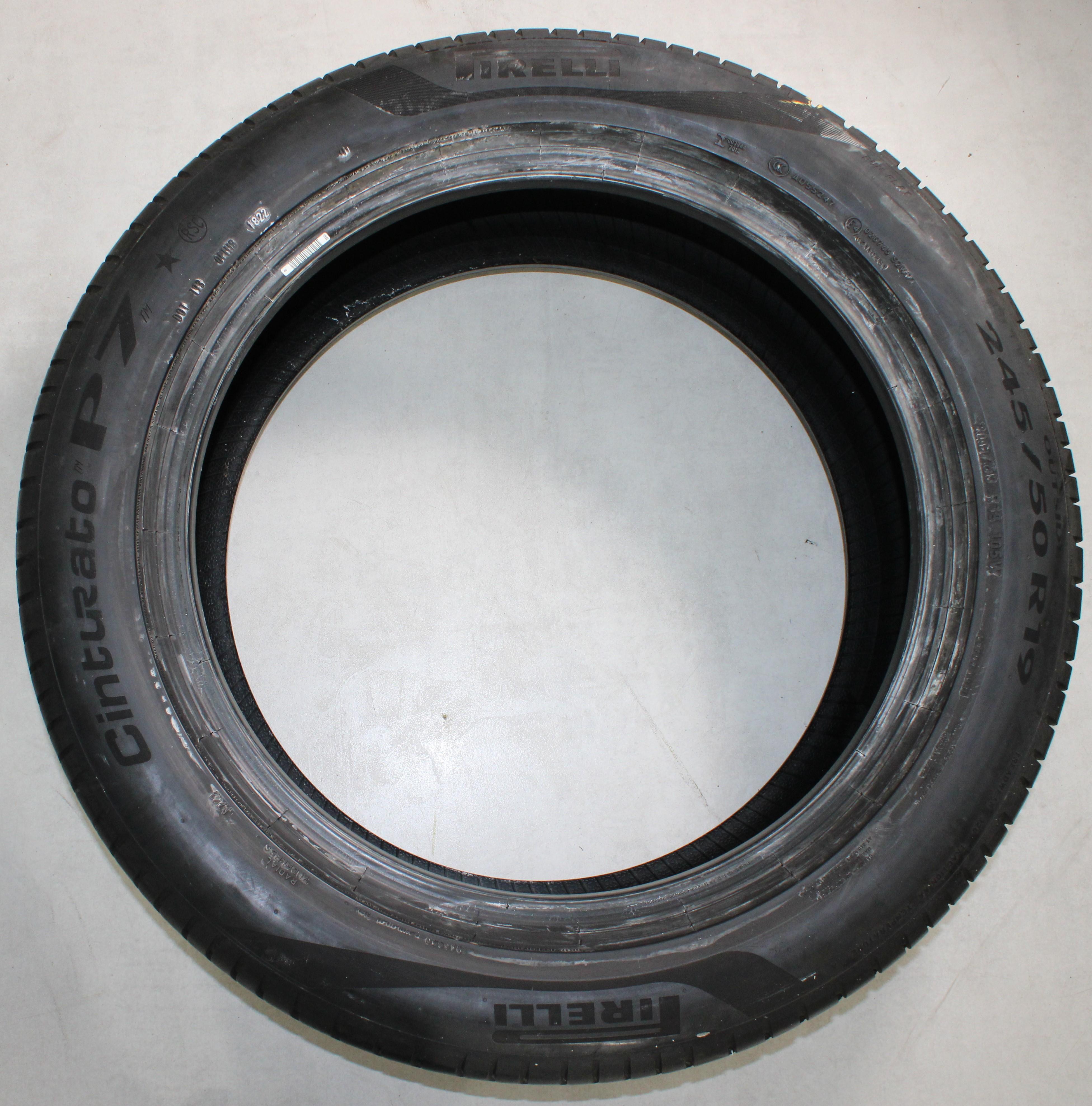 4 x 245/50R19 105W Sommerreifen Pirelli Cinturato P7 Runflat 5-5,5mm 2022 *