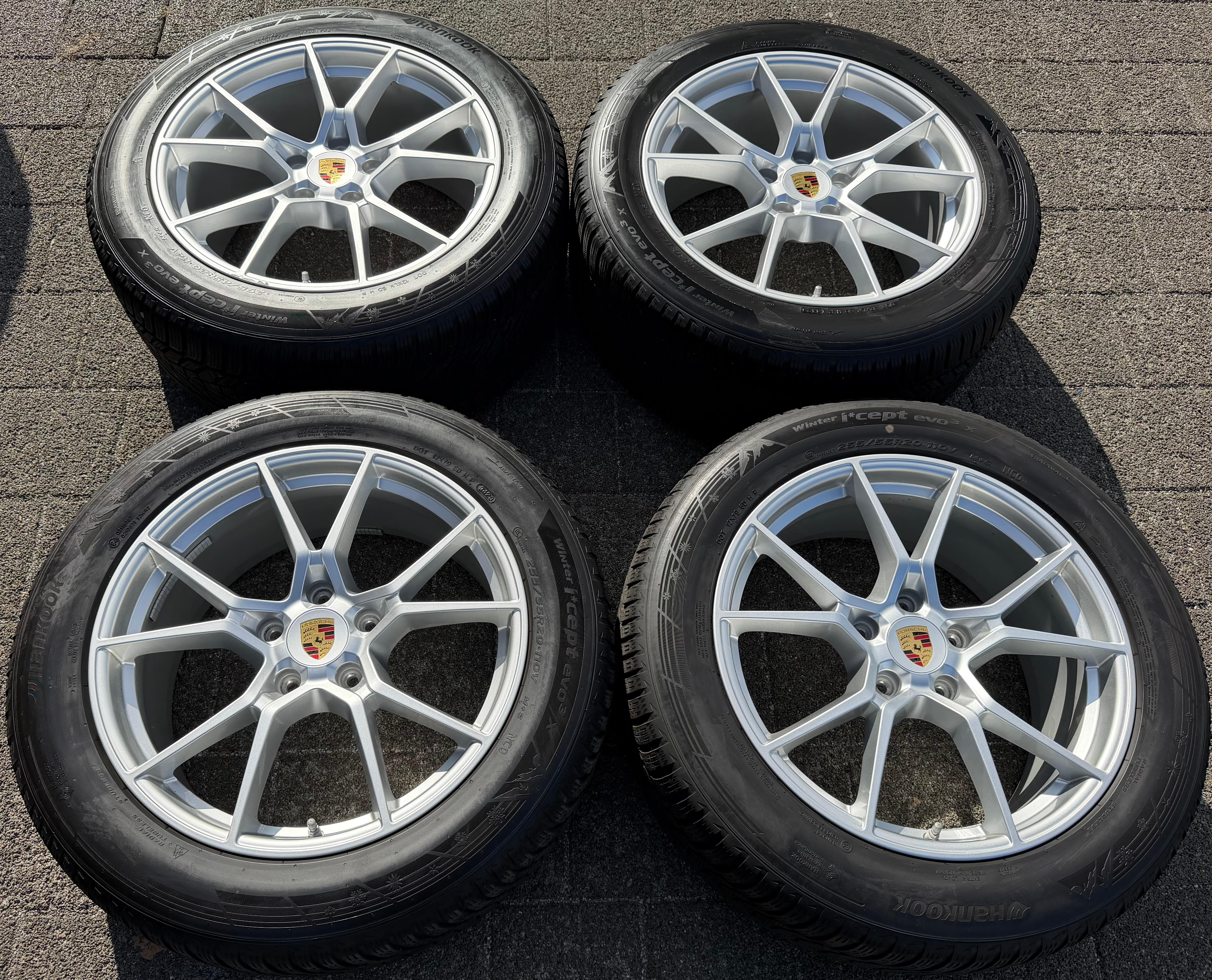 4 Original 20" Alu Winterräder Porsche Cayenne II E3 9YA 9Y0601025CB 9Y0601025CC