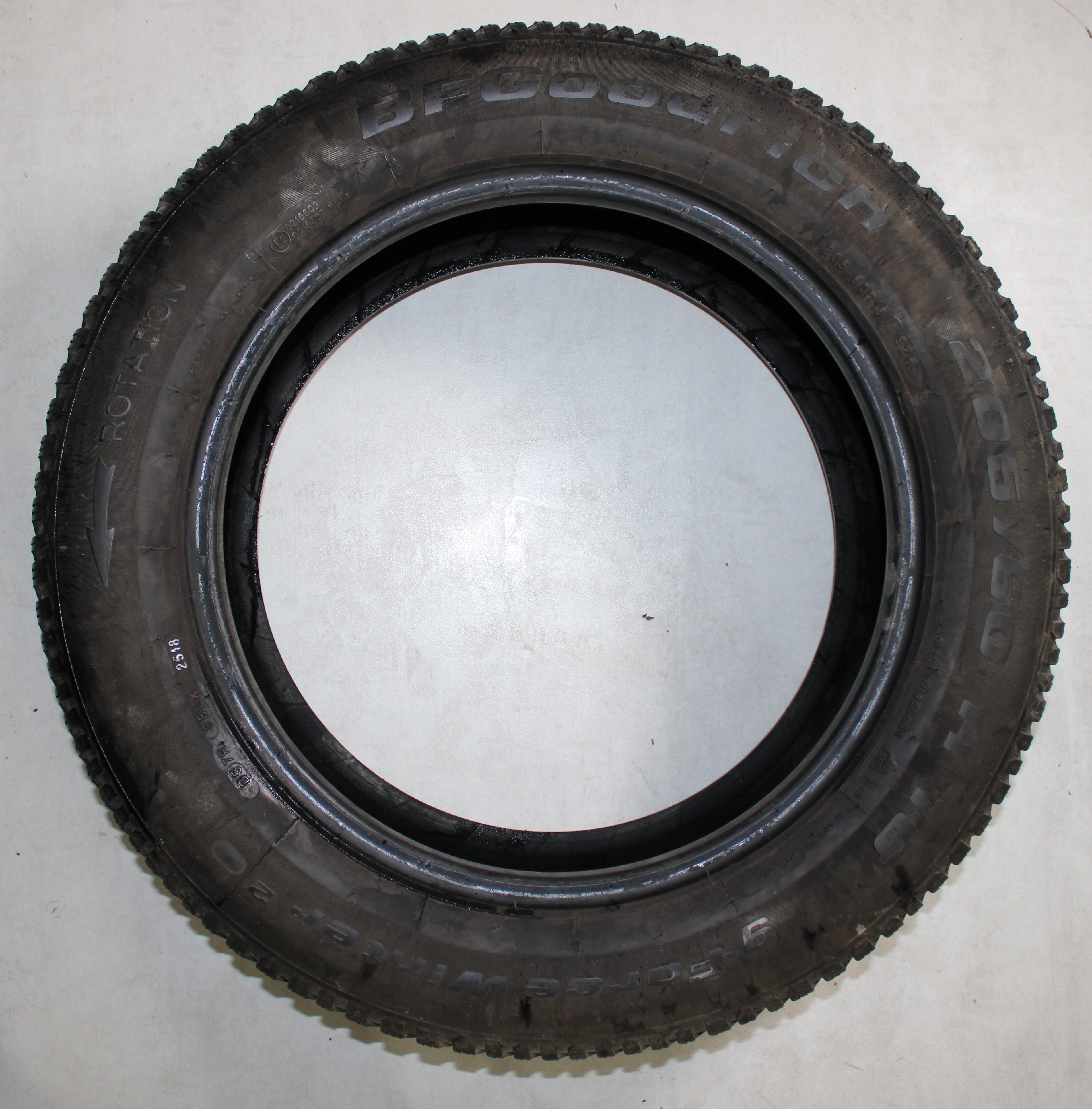 4 x 205/60R16 92H neumáticos de invierno BFGoodrich G-Force Winter 2 5.5-6mm 2018