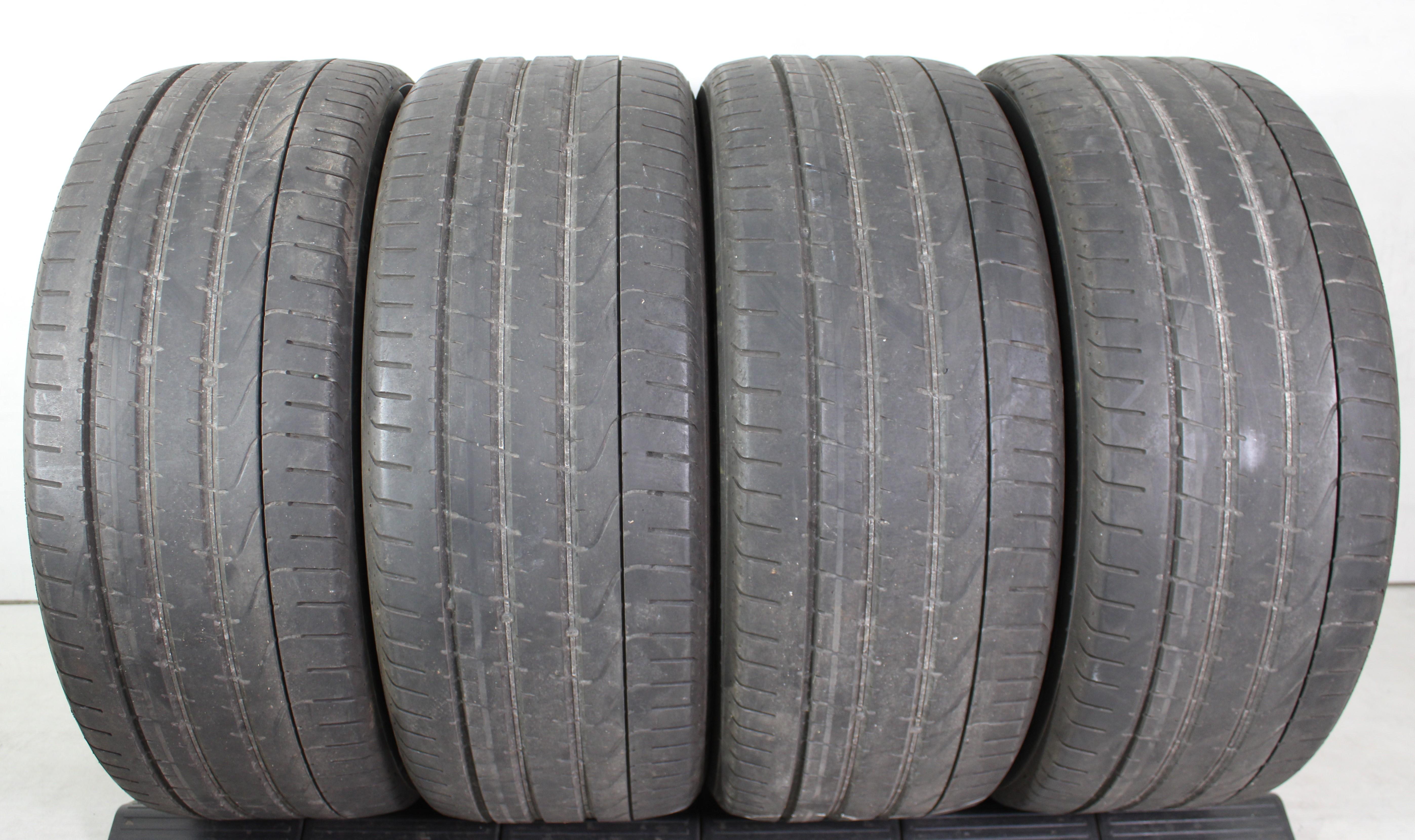 4 x 265/40R22 106Y Sommerreifen Pirelli PZero LR in der Mitte 3,5-4mm und auf den Schultern 5mm. 2018 J