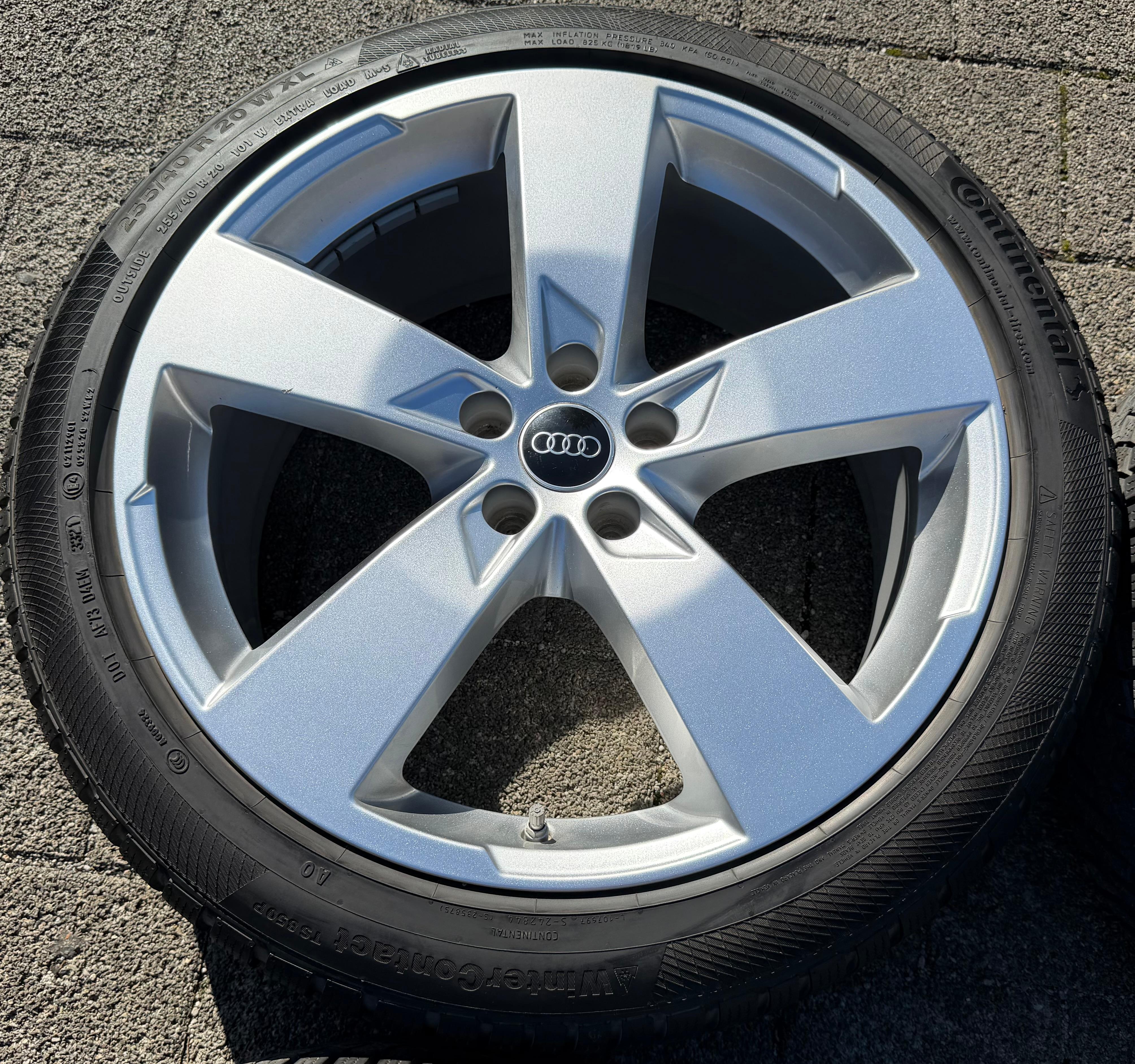 4 Original 20" Alu Winterräder Audi A6 S6 C8 F2 4K0601025K 255/40R20 101W Continental