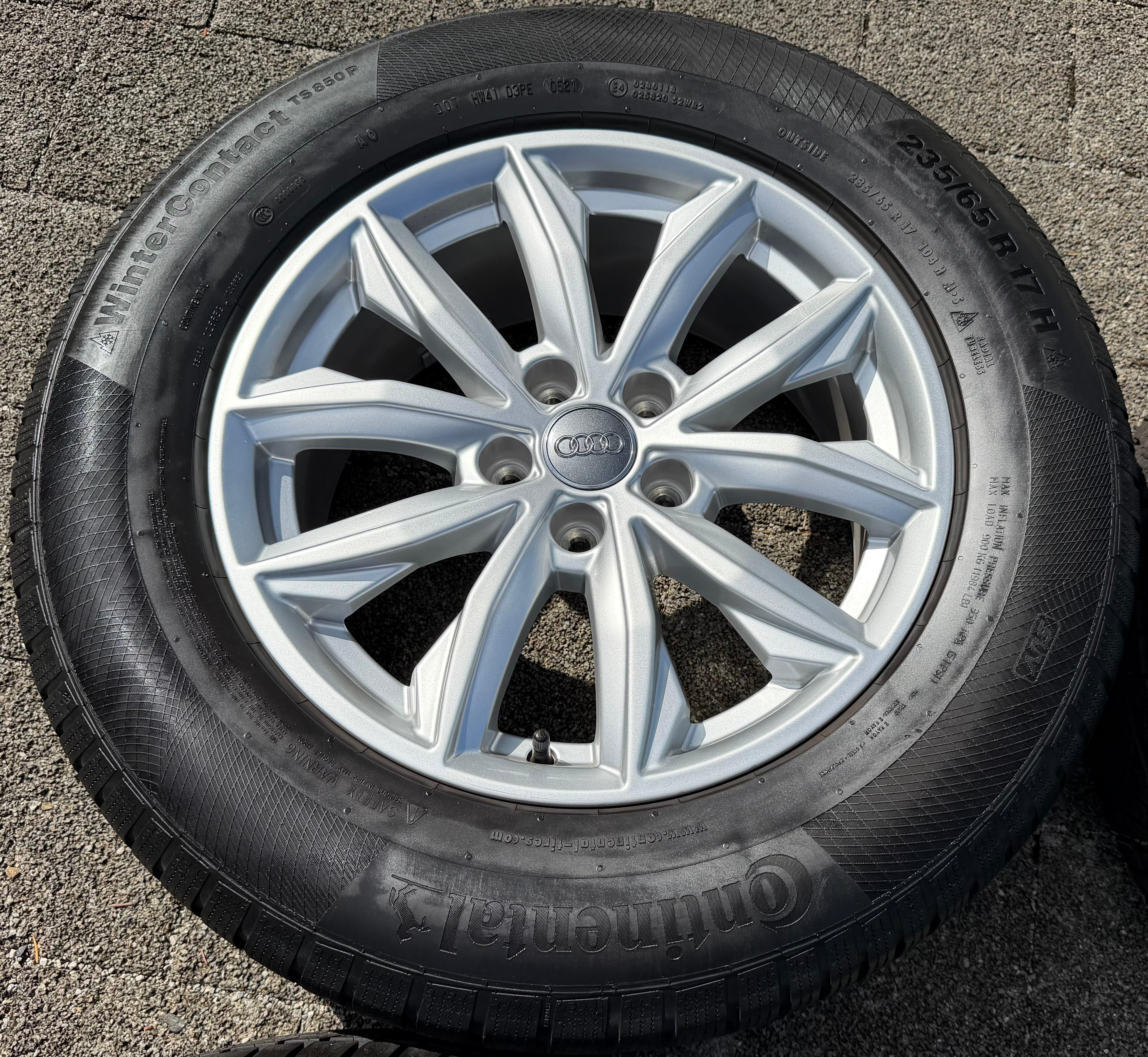 4 Original 17" Alu Winterräder Audi Q5 FY 80A601025J 7x17 ET34 235/65R17 104H 2021
