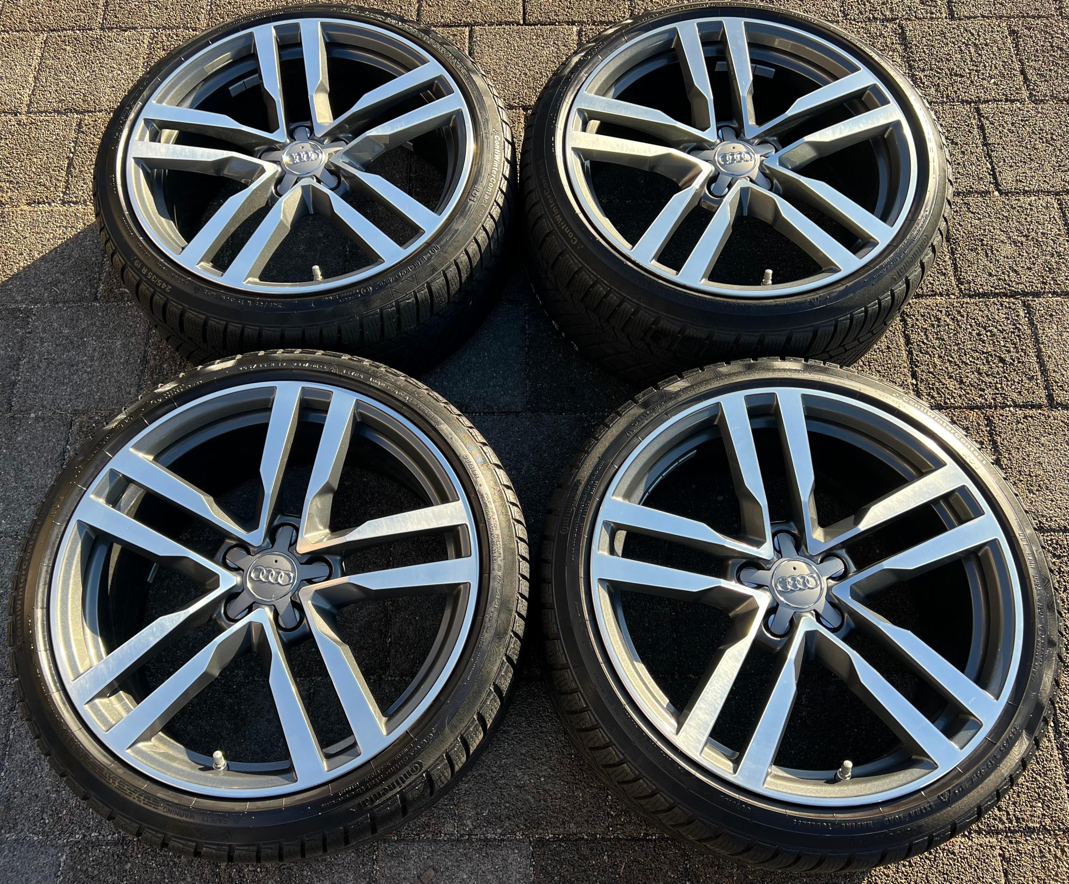 4 ORIGINAL 19" ALU WINTERRÄDER AUDI TT TTS 8S 8S0601025F 9x19 ET52 CONTINENTAL  FREIHAUS