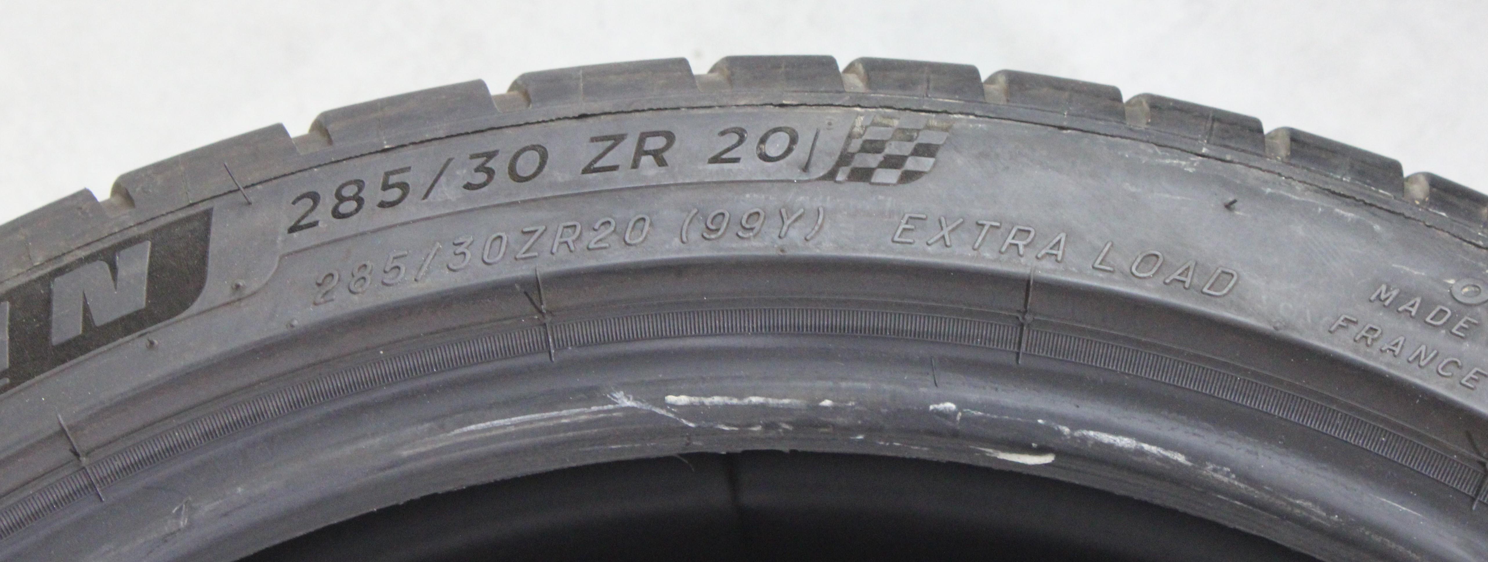 2 x 285/30R20 99Y Sommerreifen Michelin Pilot Sport 4S* 3-3,5mm 2023 XL