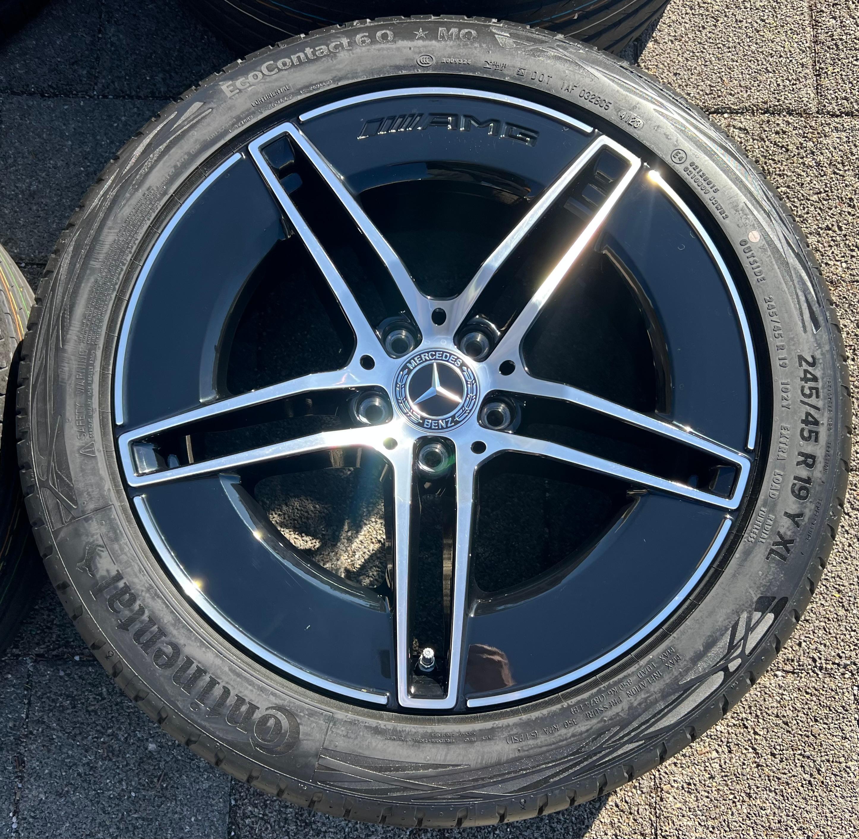 4 ORIGINAL 19" ALU SOMMERRÄDER MERCEDES E-KLASSE W214 S214 AMG A2144010400 RDKS