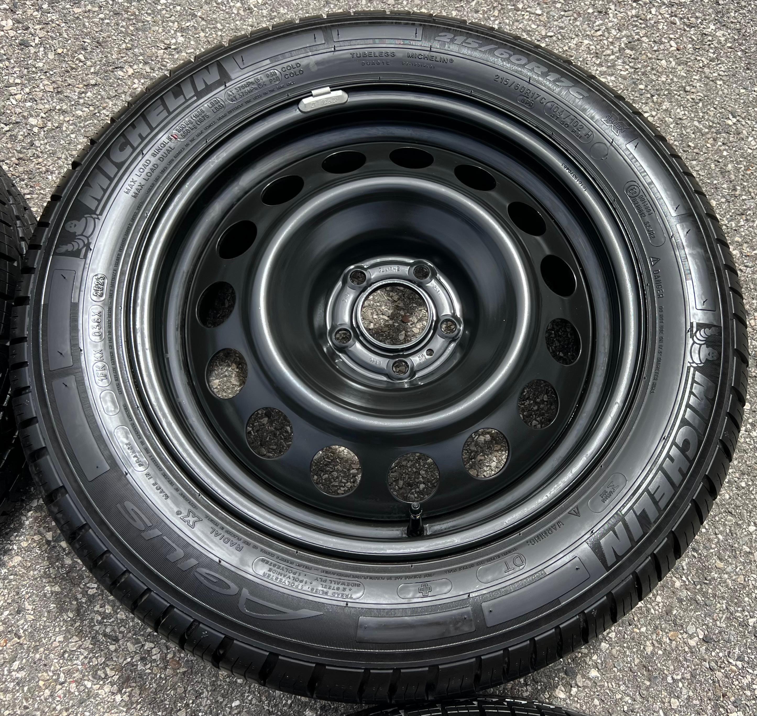 4 ROUES D'ÉTÉ PEUGEOT EXPERT V 215/60R17C 104/102H MICHELIN AGILIS 2023 FRANCO DOMICILE