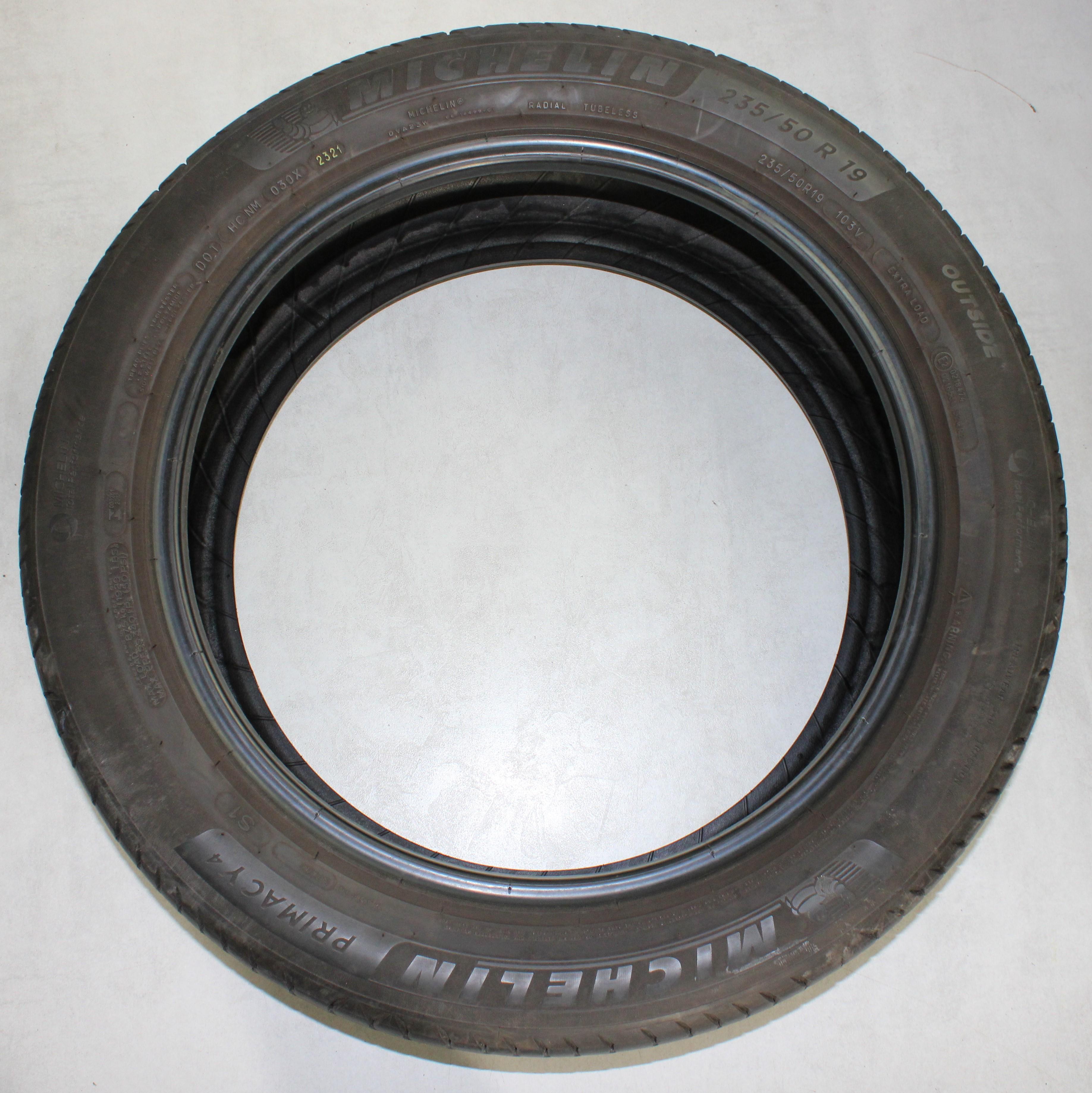 4 x 235/50R19 103V Sommerreifen Michelin Primacy 4 S1 5-5,5mm 2021 XL