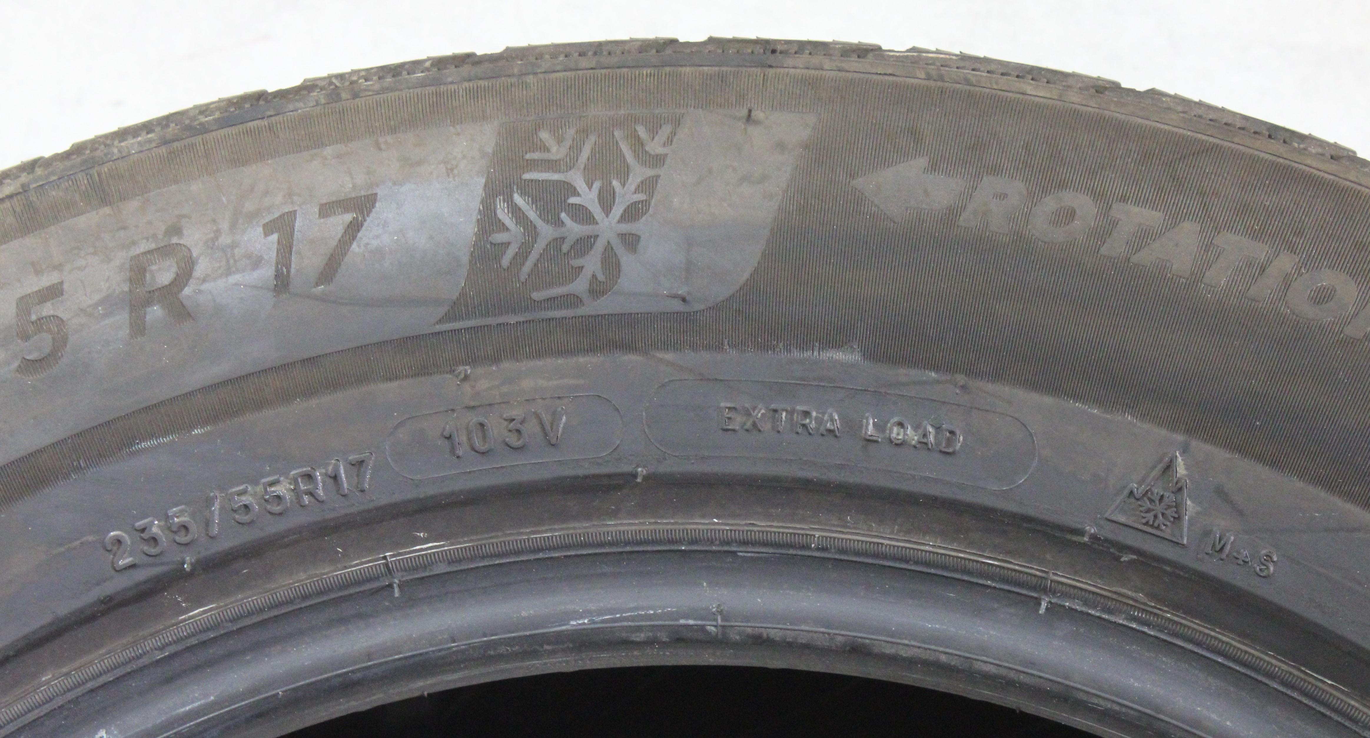 2 x 235/55R17 103V Winterreifen Michelin Pilot Alpin 5 4,5-5mm 2023/2024 XL