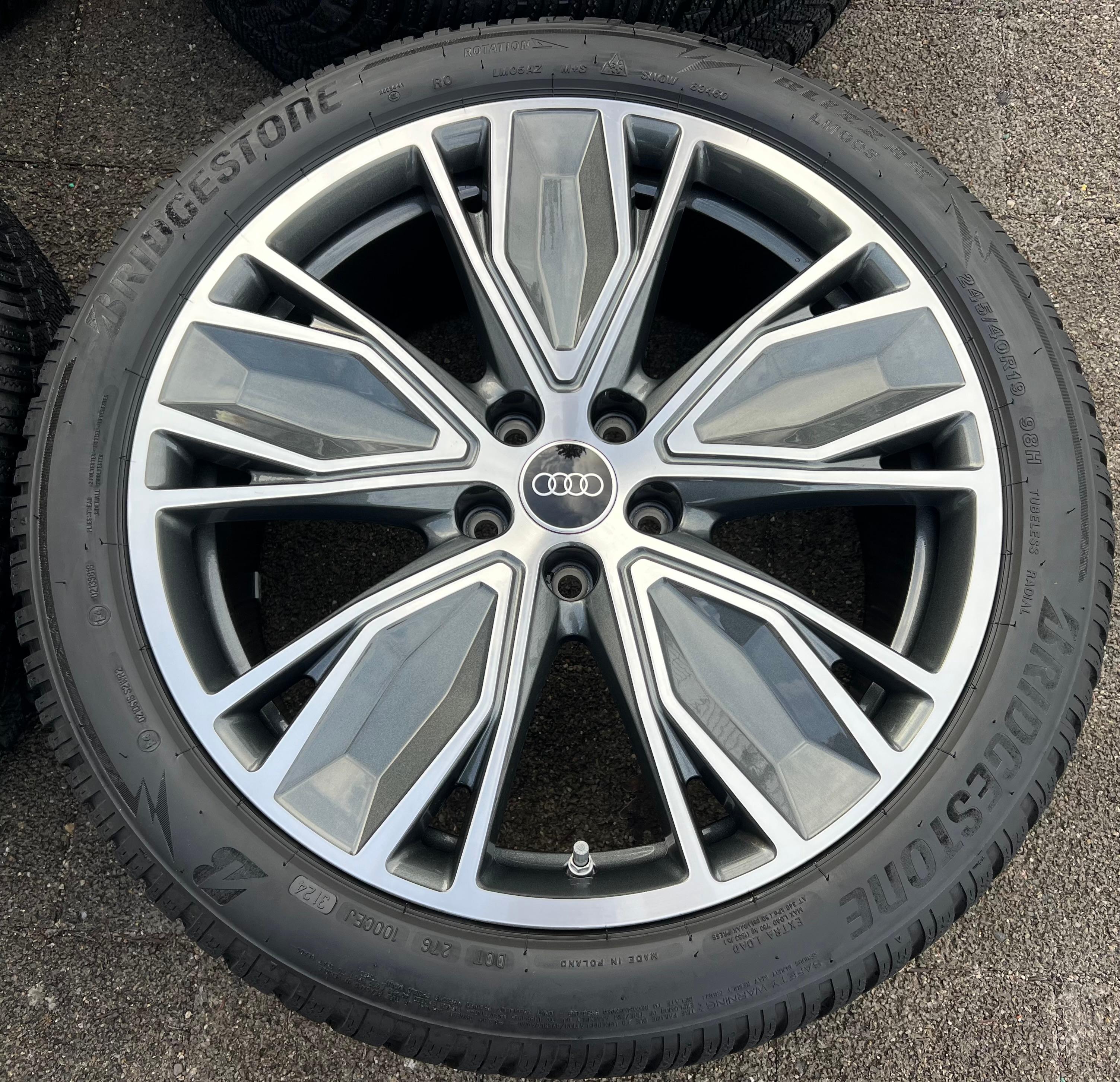 4 RUEDAS DE ALEACIÓN ORIGINALES DE INVIERNO DE 19" AUDI A5 S5 FU2 B10 8B3601025AT 245/40R19 98H 2024