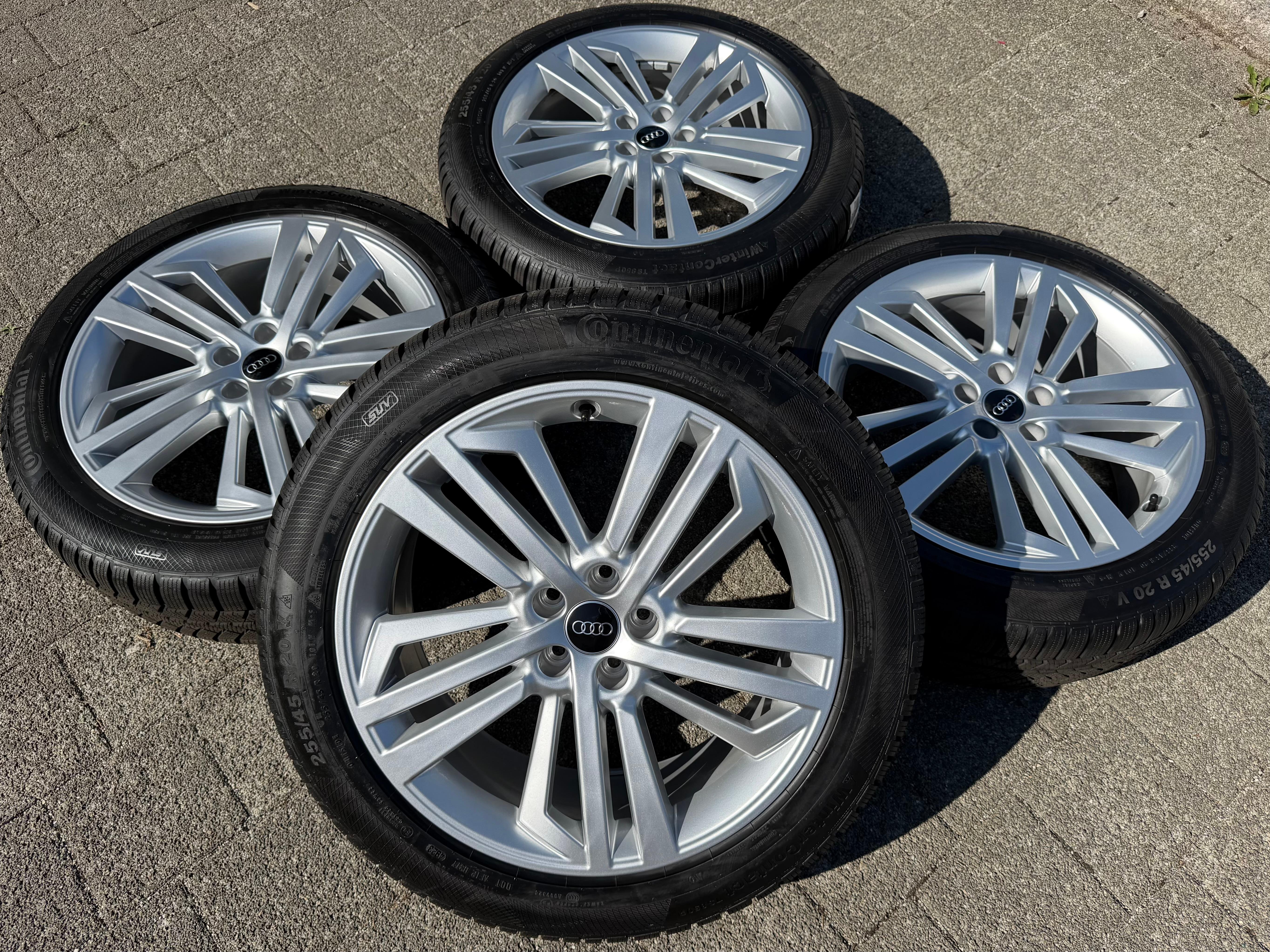 4 ORIGINAL 20" ALU WINTERRÄDER AUDI Q5 SQ5 FY 80A601025L 255/45R20 101V CONTINENTAL