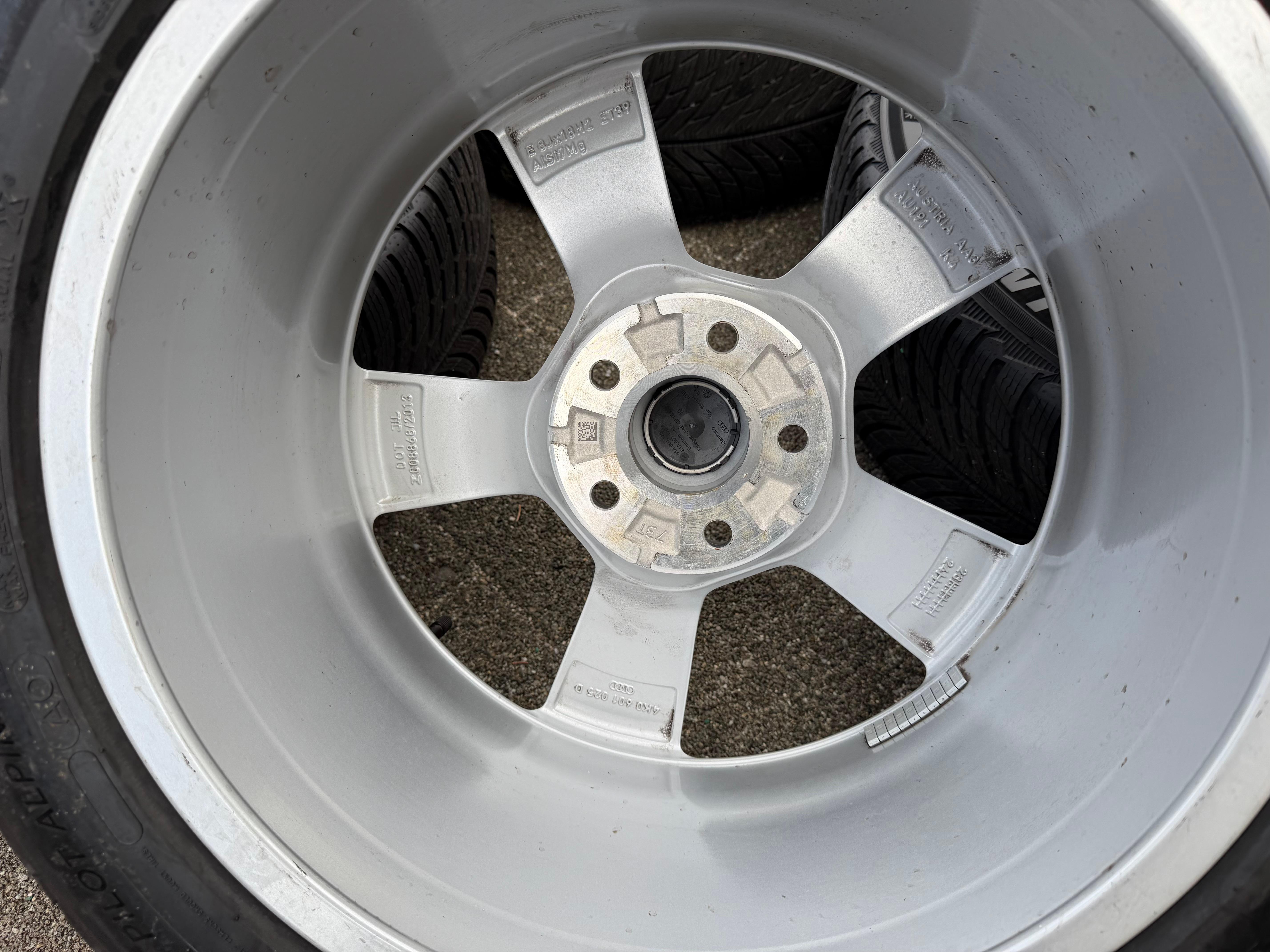 4 Original 18" Alu Winterräder Audi A6 4K C8 225/55R18 102V Michelin 2023