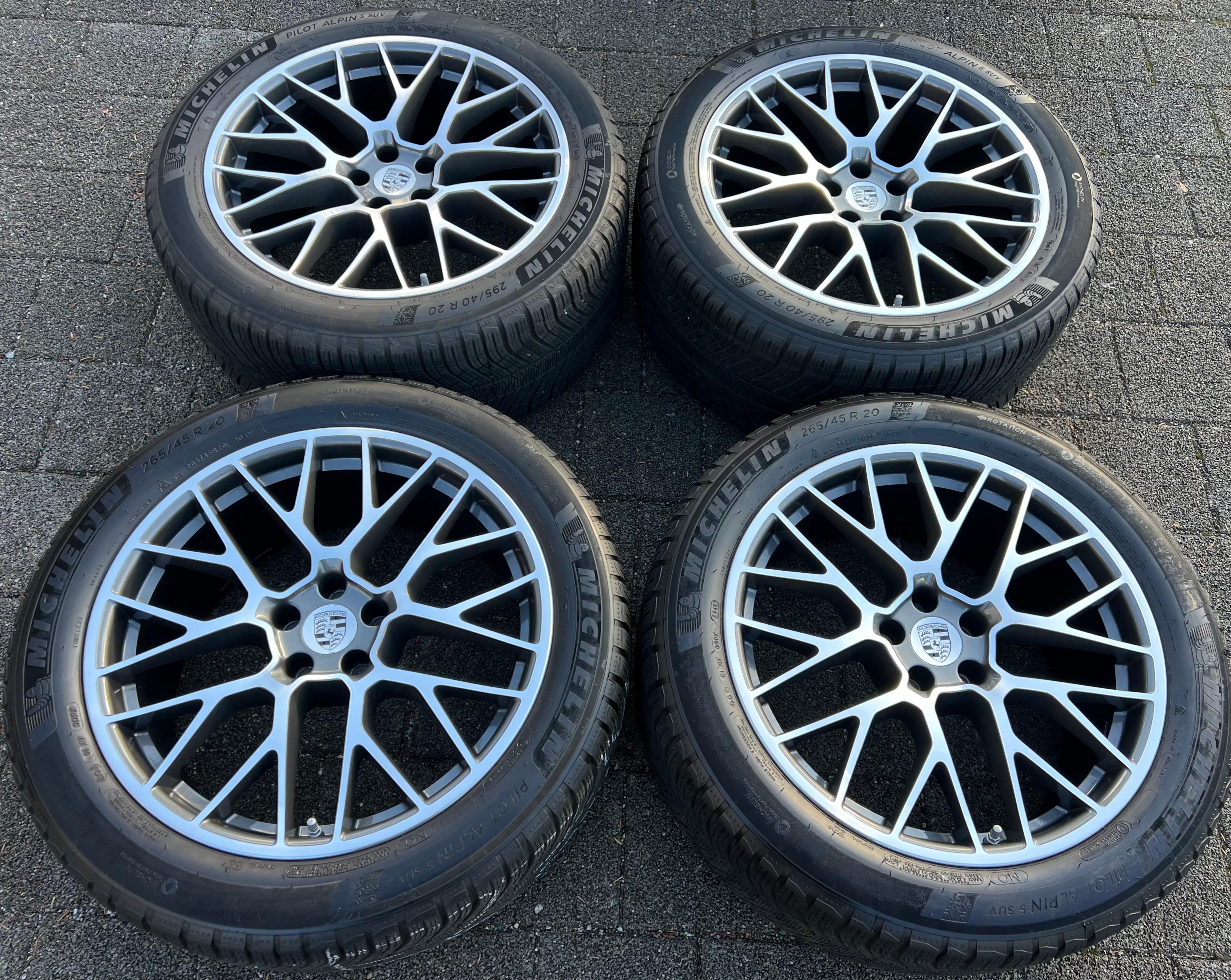 4 ORIGINAL 20" ALU WINTERRÄDER PORSCHE MACAN I & II RS SPYDER FELGEN MICHELIN