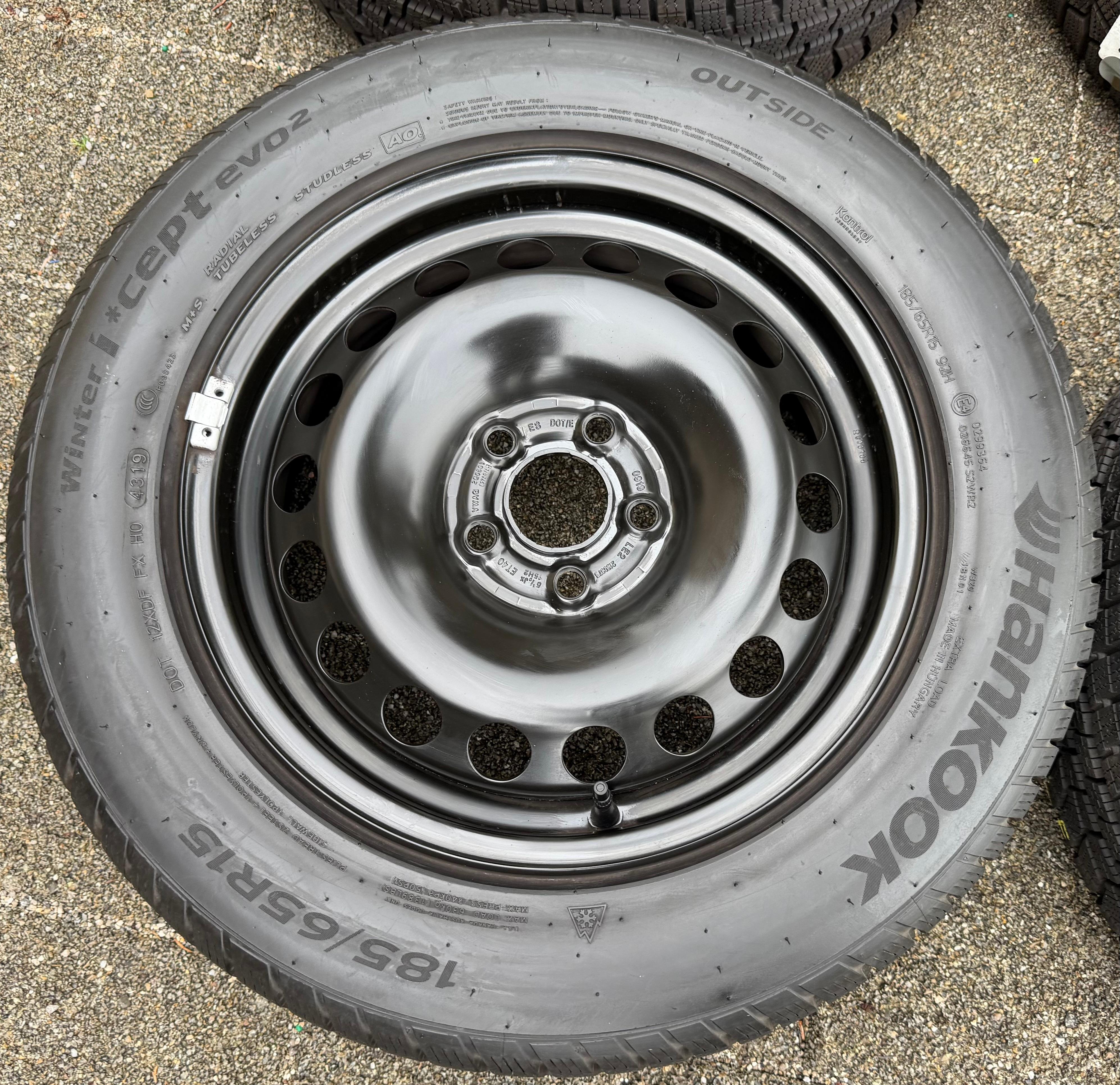 4 RUEDAS DE INVIERNO AUDI A1 CITY CARVER GB SEAT IBIZA ARONA KJ VW POLO AW 2G 185/65R15 92T