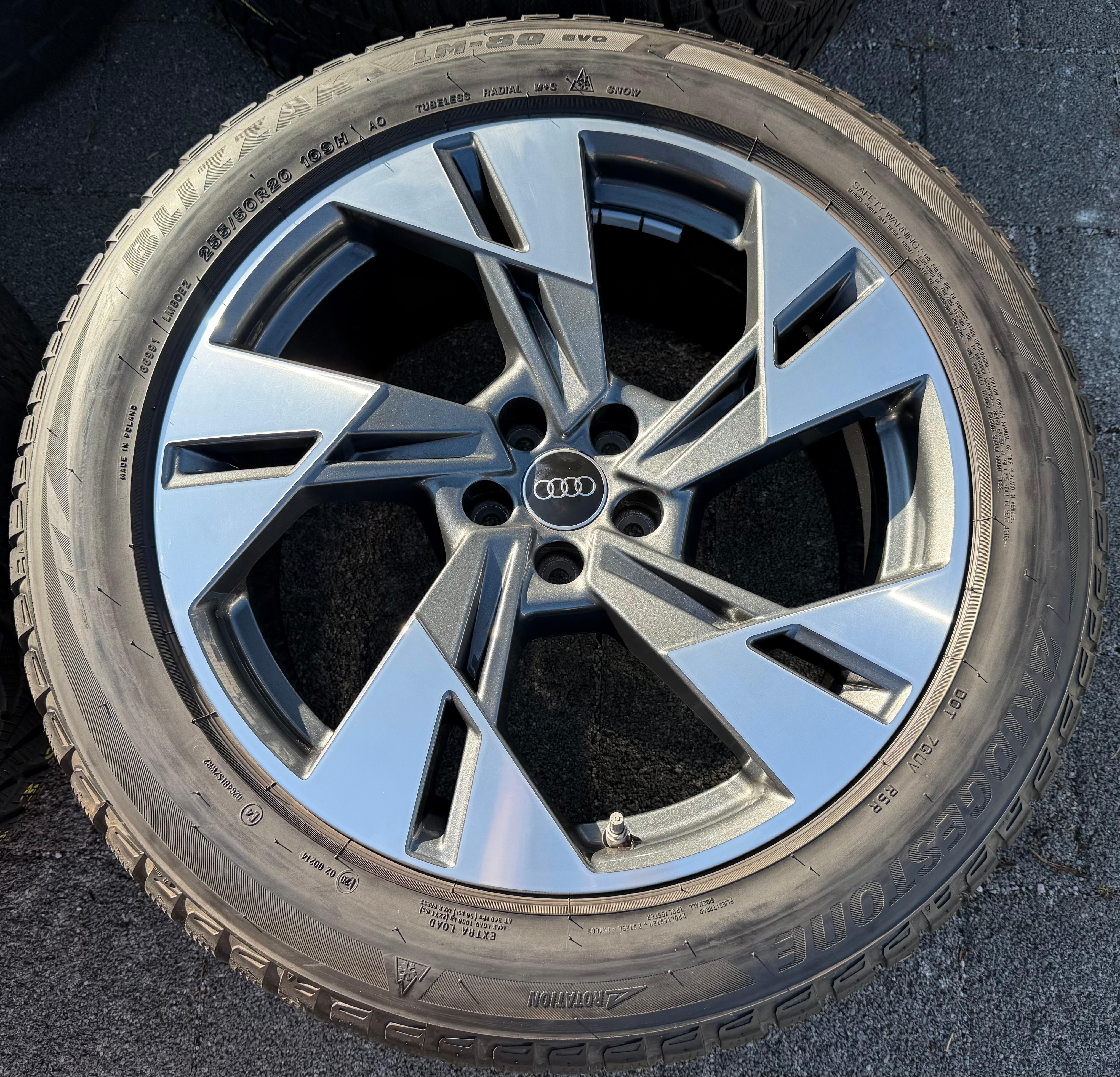 4 ORIGINAL 20" ALU WINTERRÄDER AUDI E-TRON Q8 ETRON 4KE601025T 255/50R20 109H