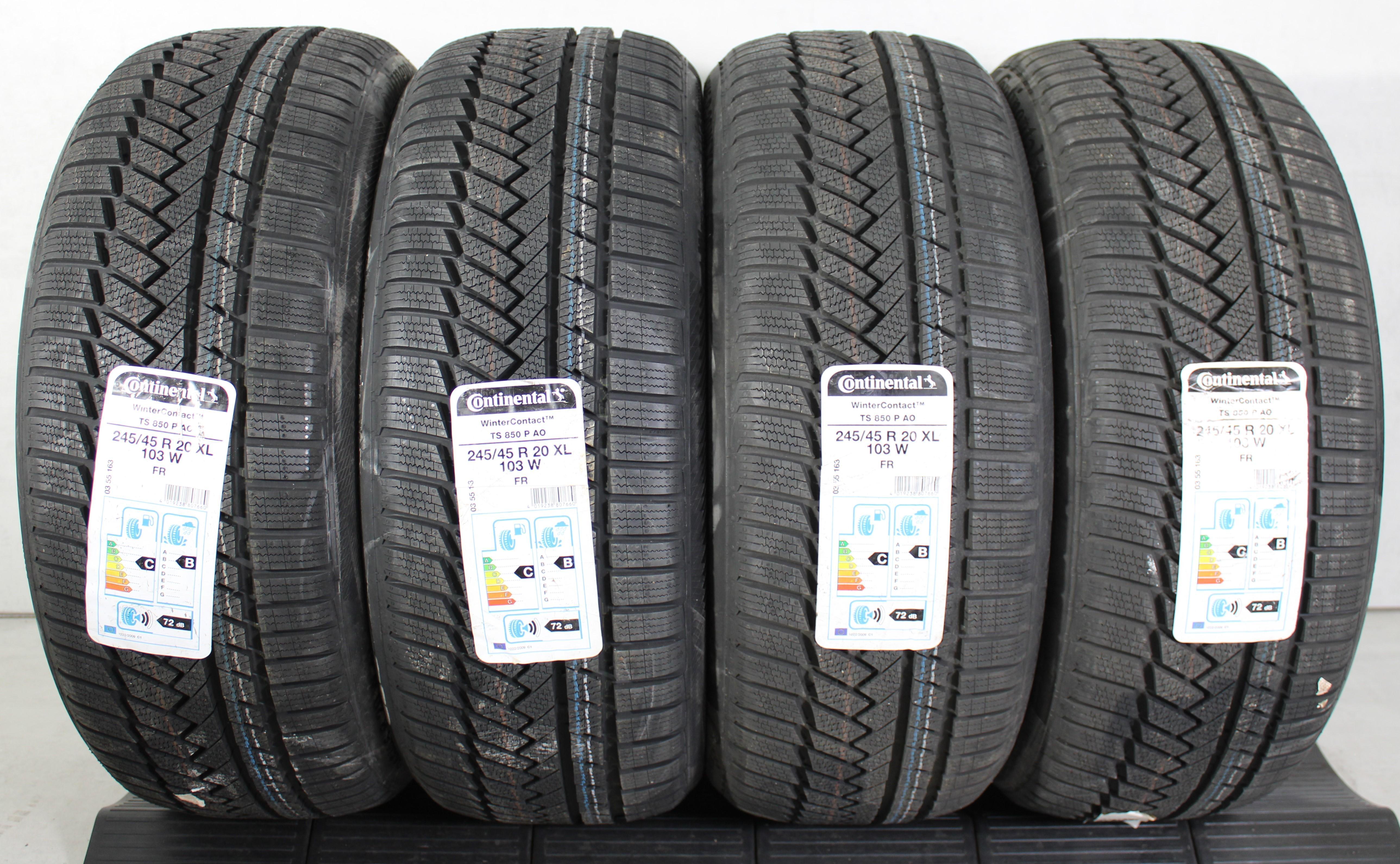 4 x 245/45R20 103W Winterreifen Continental Winter Contact TS850P 2019 Freihaus