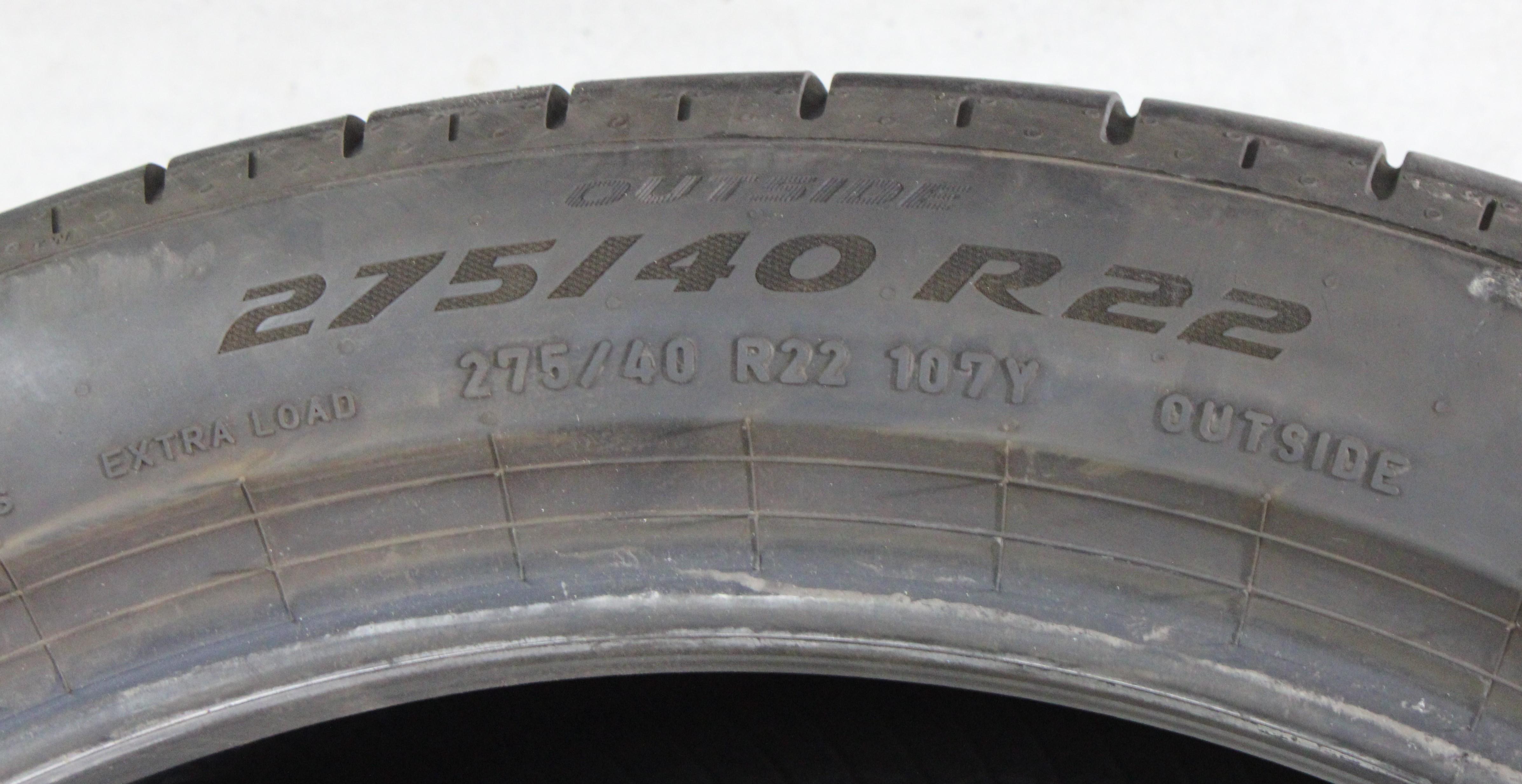 2 x 275/40R22 107Y Sommerreifen Pirelli Pzero PZ4 E* Elect 5mm 2025 PNCS XL