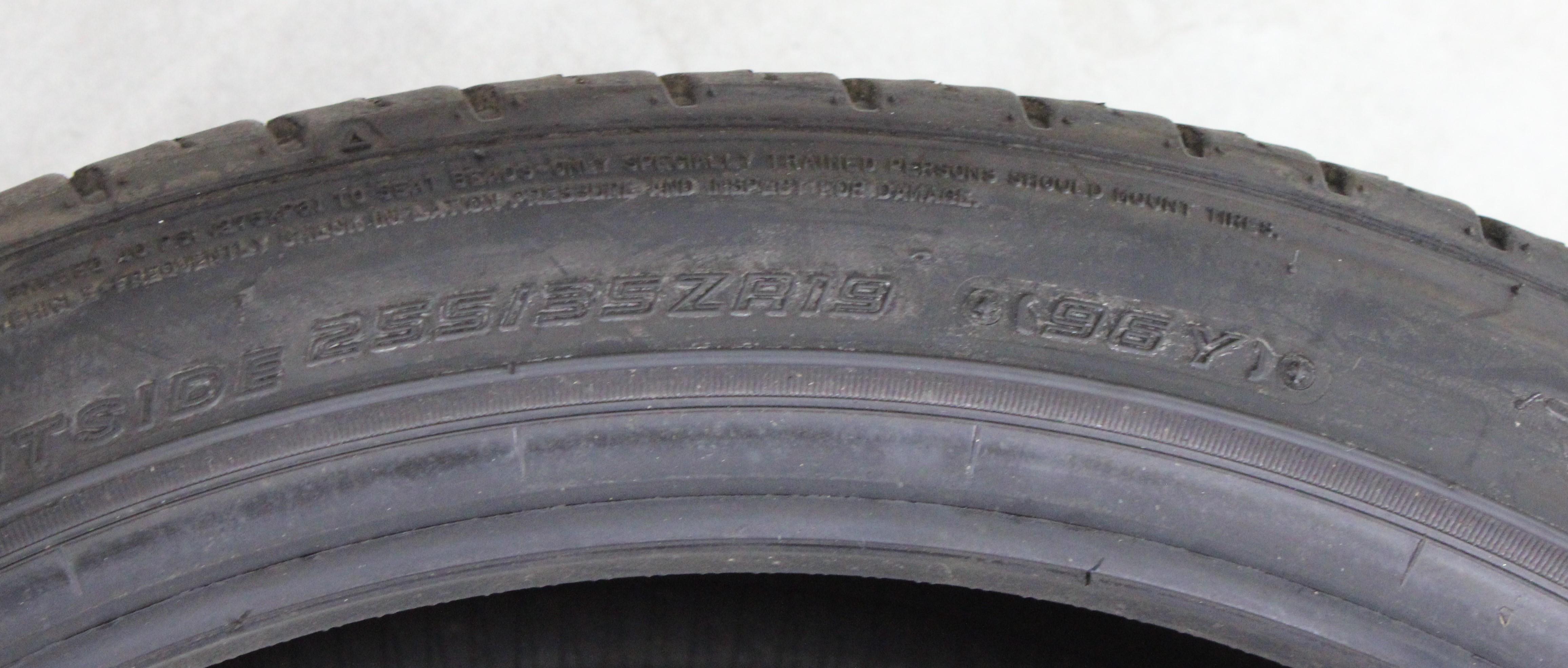 1 x 255/35R19 96Y Sommerreifen Falken Azenis FK510 6-6,5mm 2020