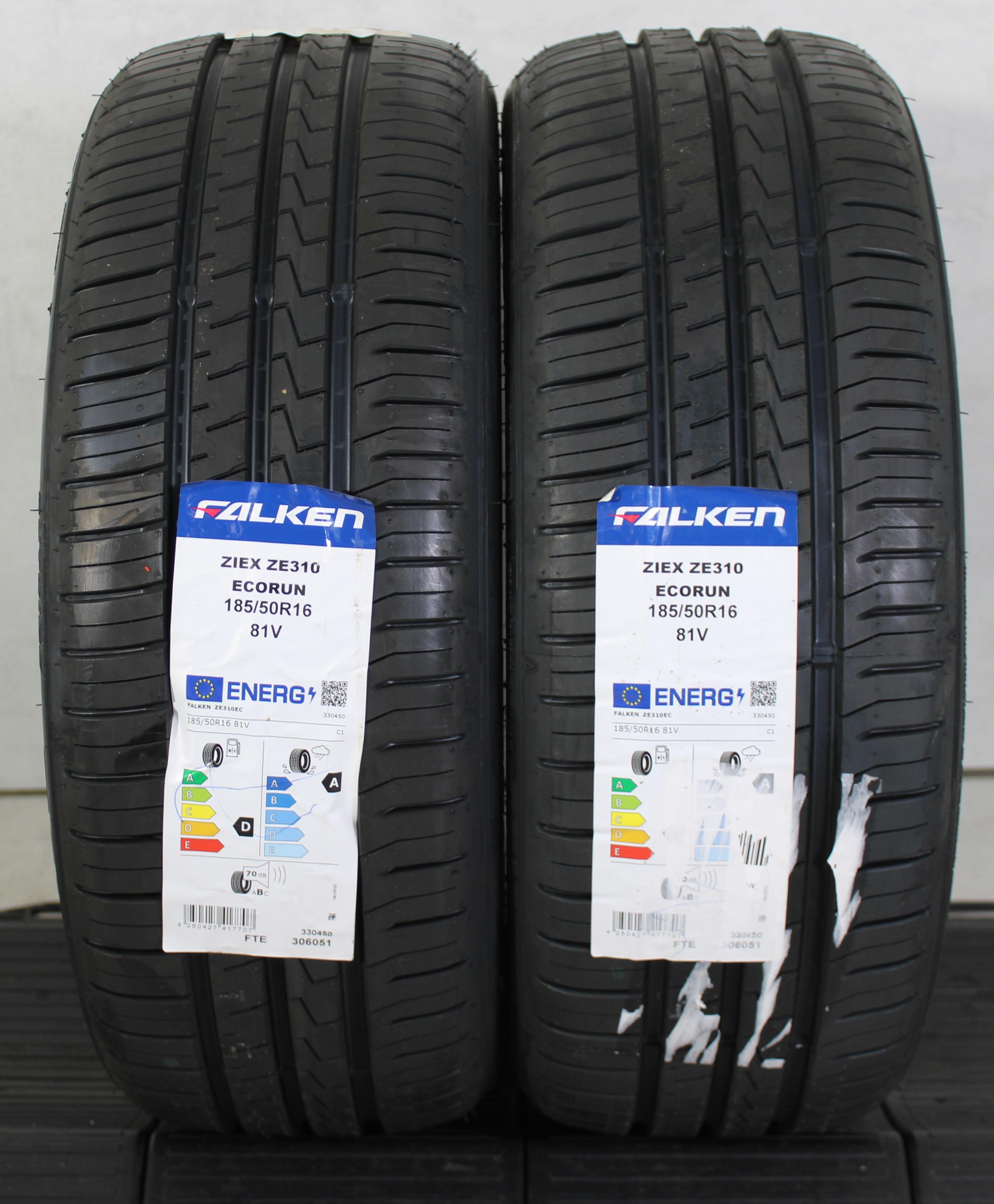 2 x 185/50R16 81V neumáticos de verano Falken Ziex ZE310 EcoRun 2022 NUEVO Entrega gratuita