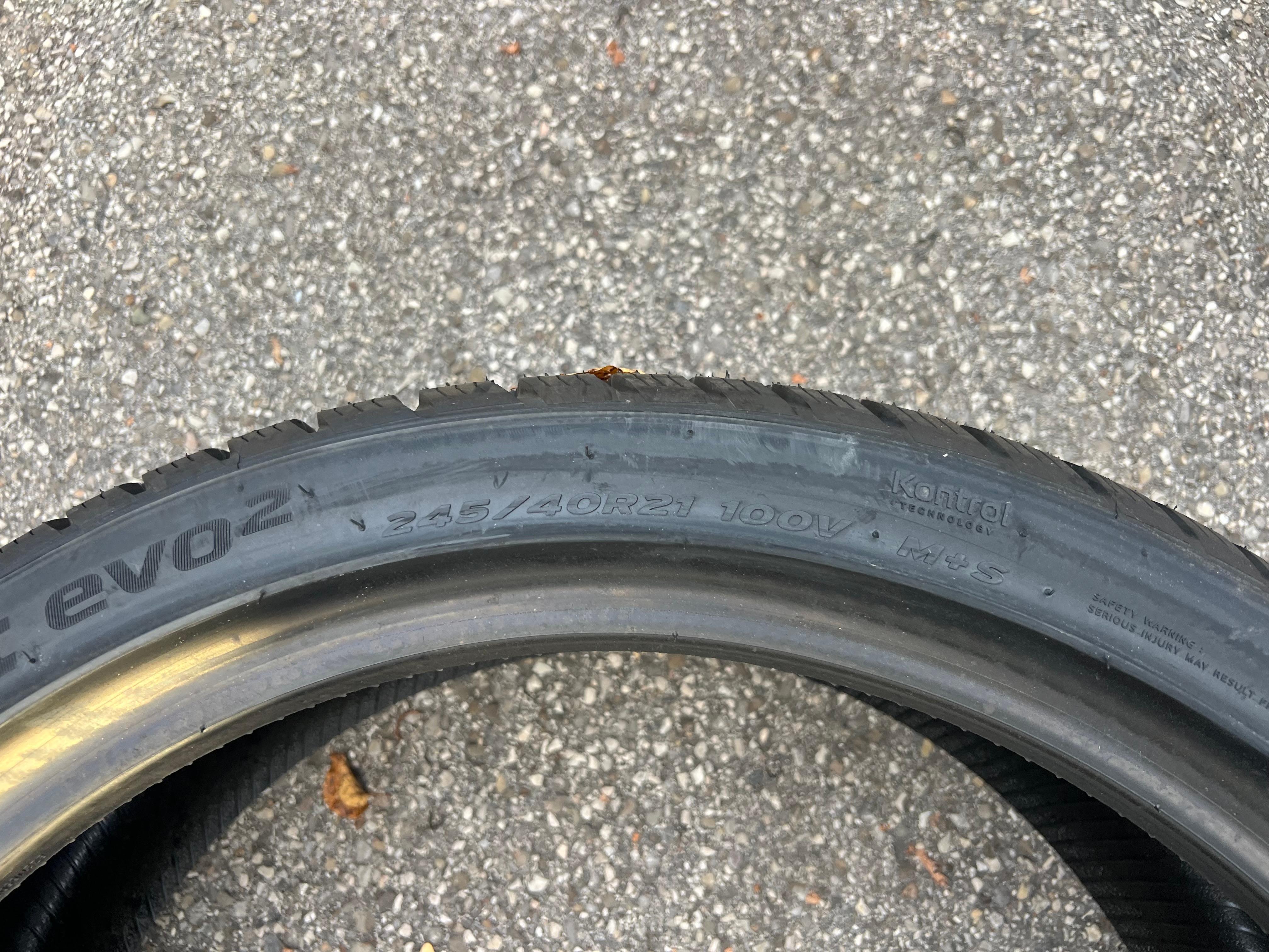 4 x 245/40R21 100V neumáticos de invierno Hankook Winter I*Cept Evo 2 NUEVOS 2019