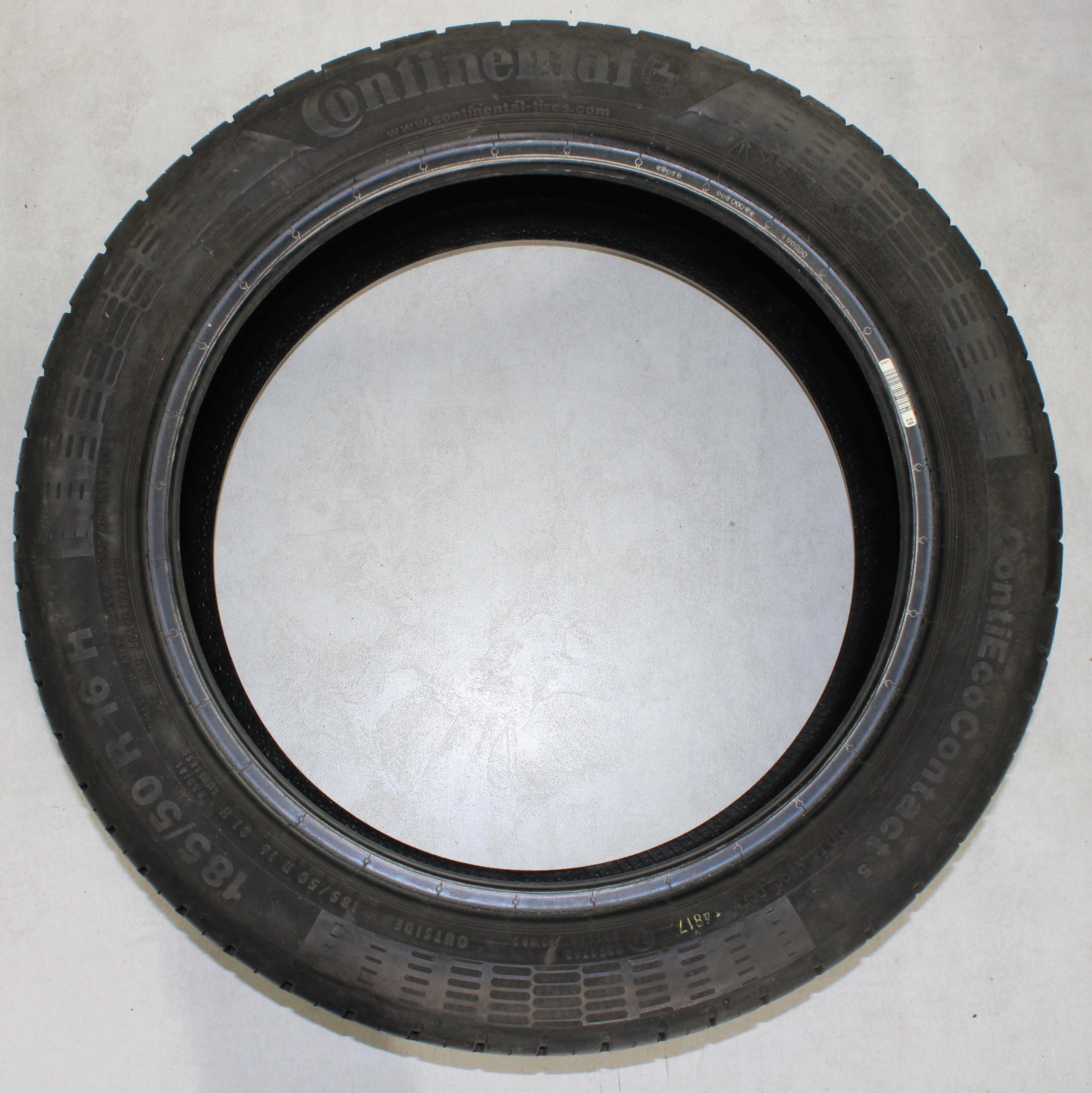 1 x 185/50R16 81H Sommerreifen Continental Eco Contact 5 6-6,5mm 2017