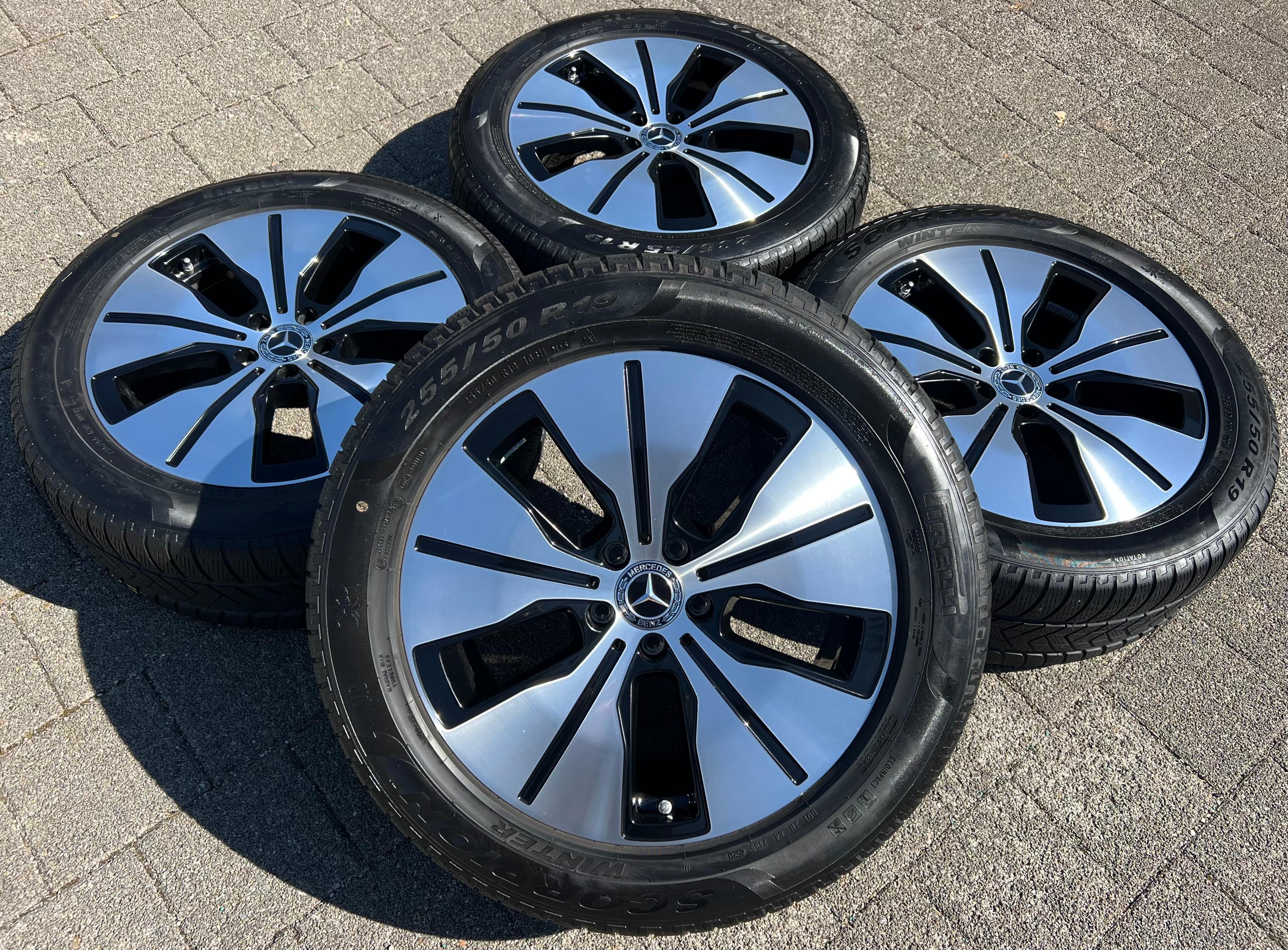 4 ORIGINAL 19" ALUFELGEN MERCEDES BENZ EQC 293 A2934010100 A2934011200