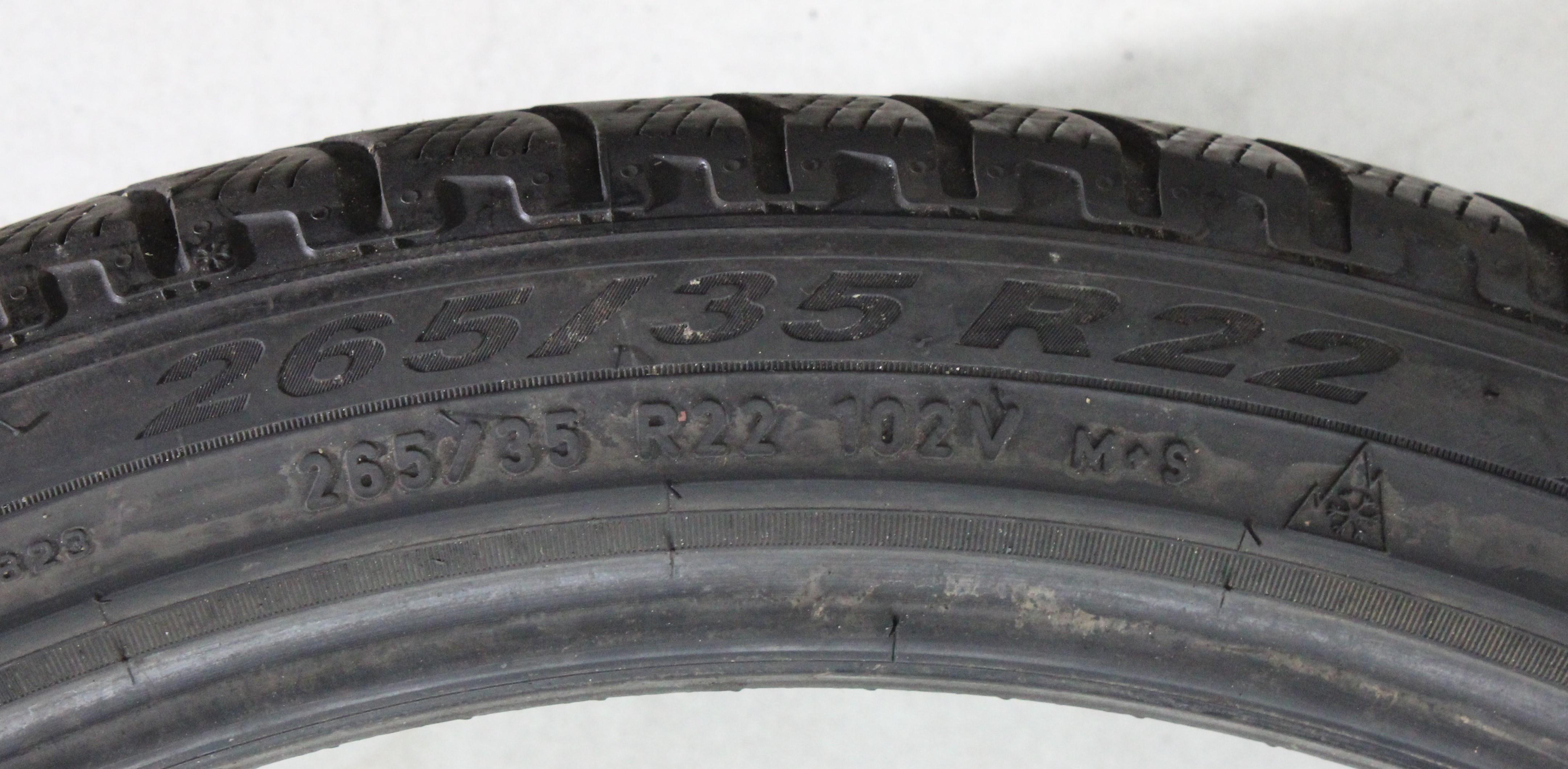 2 x 265/35R22 102V Winterreifen Pirelli Scorpion Winter 4,5-5mm 2021 Silent