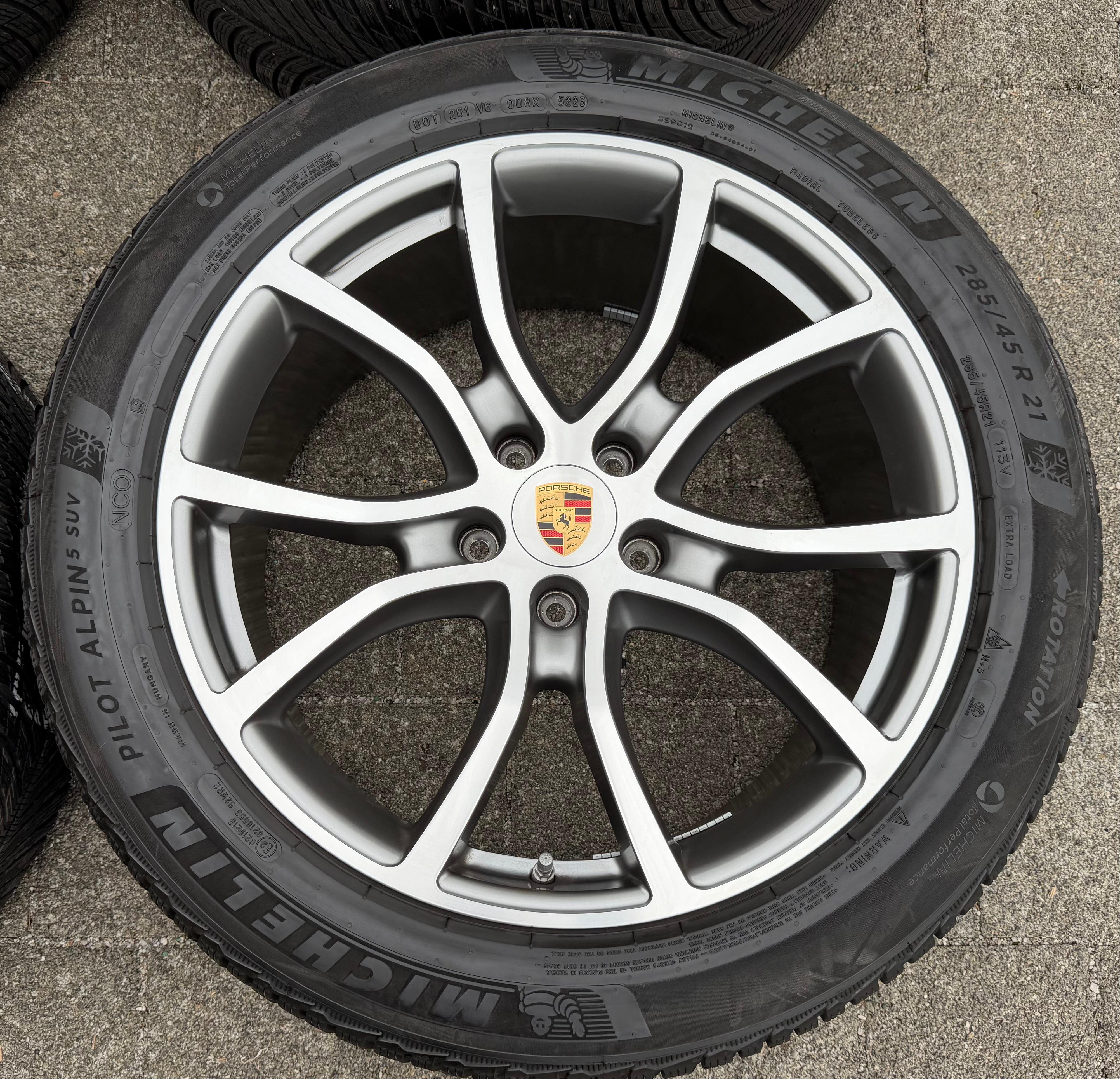 4 Original 21" Alu Winterräder Porsche Cayenne 9Y II 9Y0601025DB 9Y0601025DC RDK