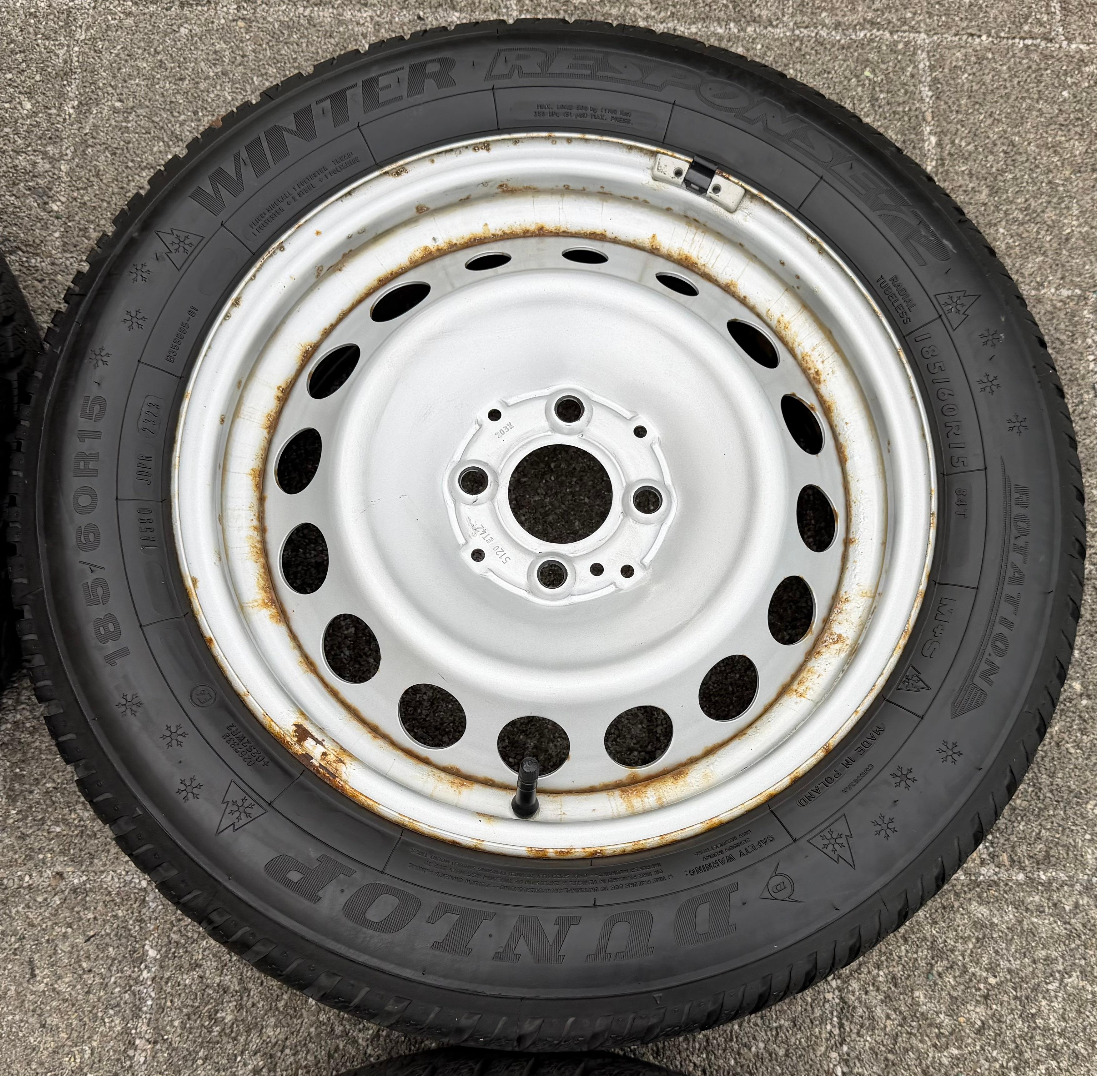 4 Original Winterräder Smart 453 165/65R15 81T 185/60R15 84T Dunlop RDKS