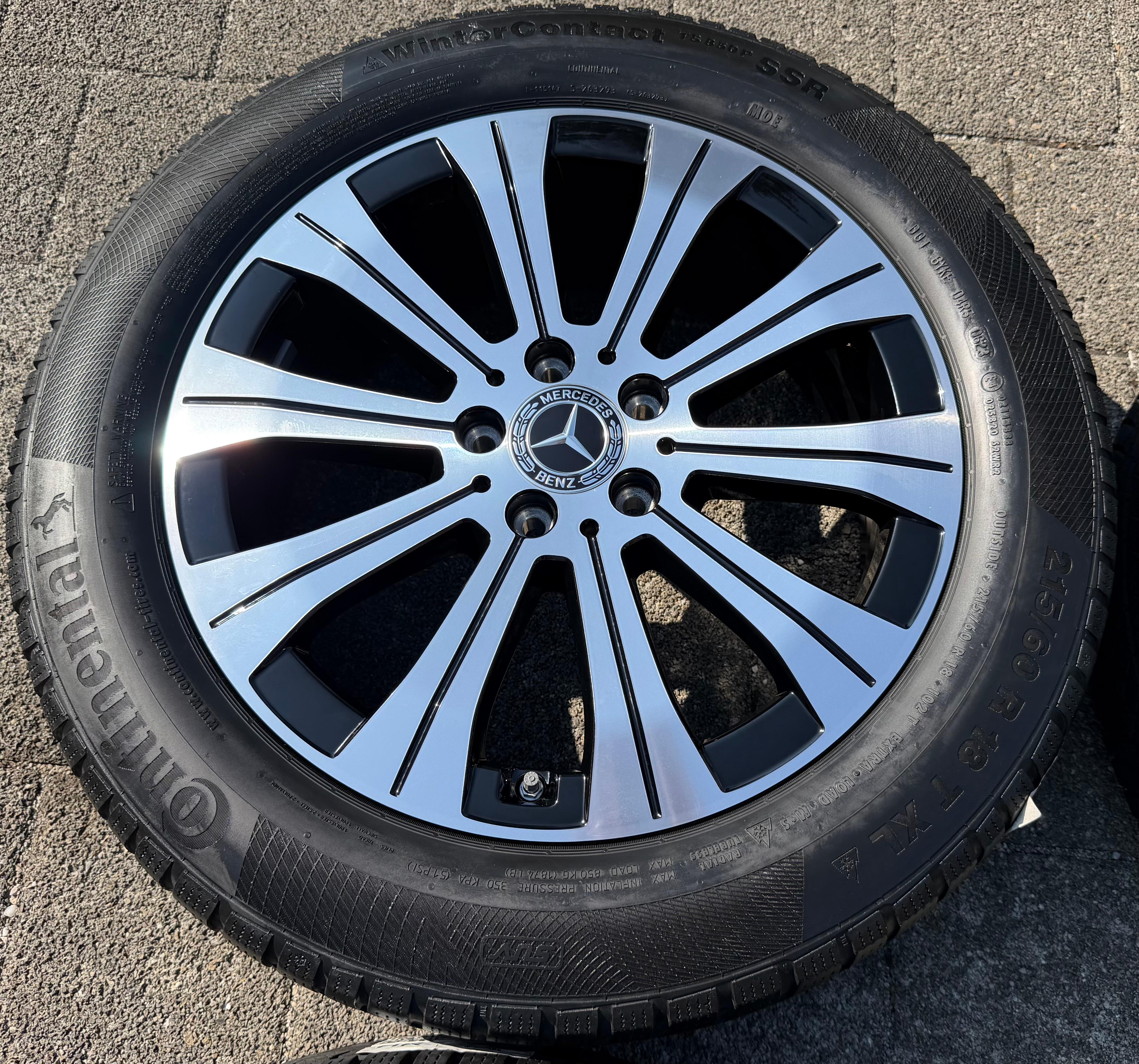 4 ORIGINAL 18" ALUFELGEN MERCEDES EQA EQB A2434010000 RDKS 6,5x18 ET44,5 FREIHAUS