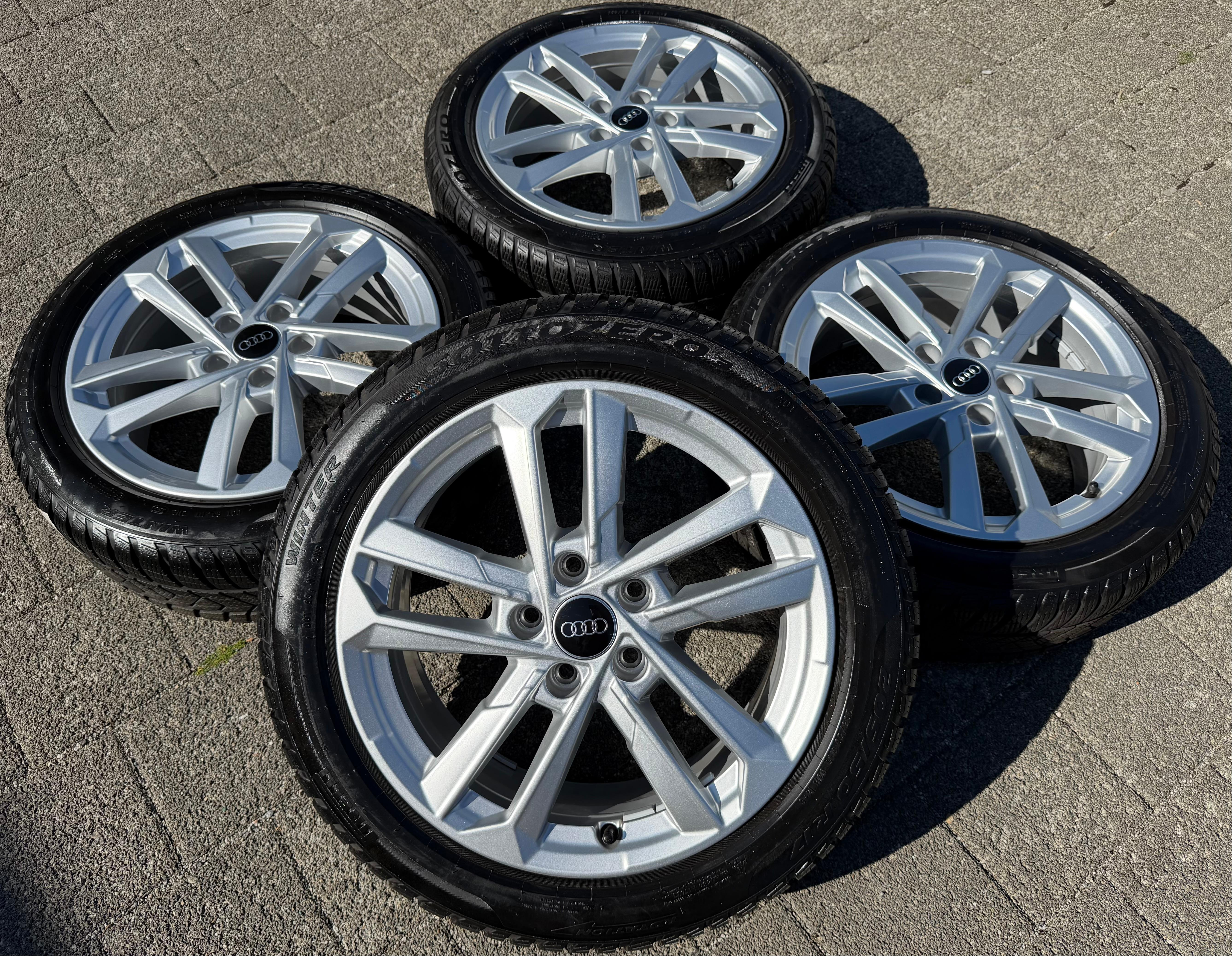 4 llantas de aluminio originales de invierno de 17" para Audi A3 S3 8V 8Y0601025L 205/50R17 93H Pirelli