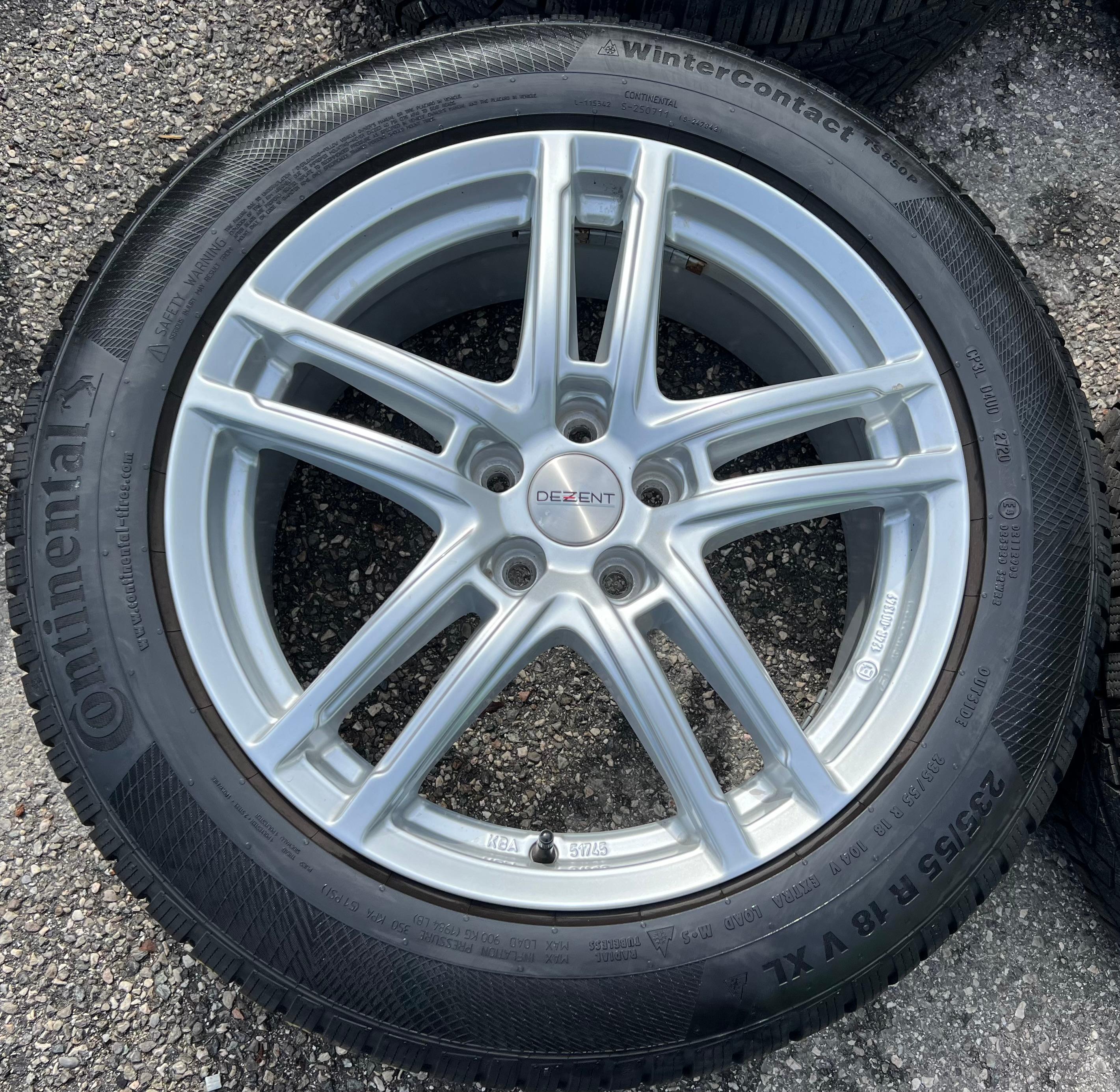 4 Alu 18" Winterräder Volvo S90 II V90 XC40 C40 X 235/55R18 104V Continental
