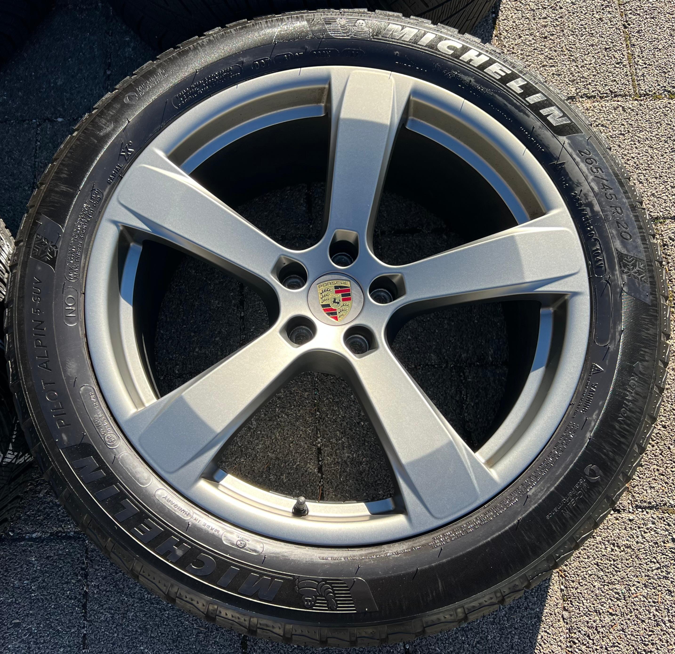 4 ORIGINAL 20" ALU WINTERRÄDER PORSCHE MACAN 265/45R20 104V 295/40R20 106V RDKS