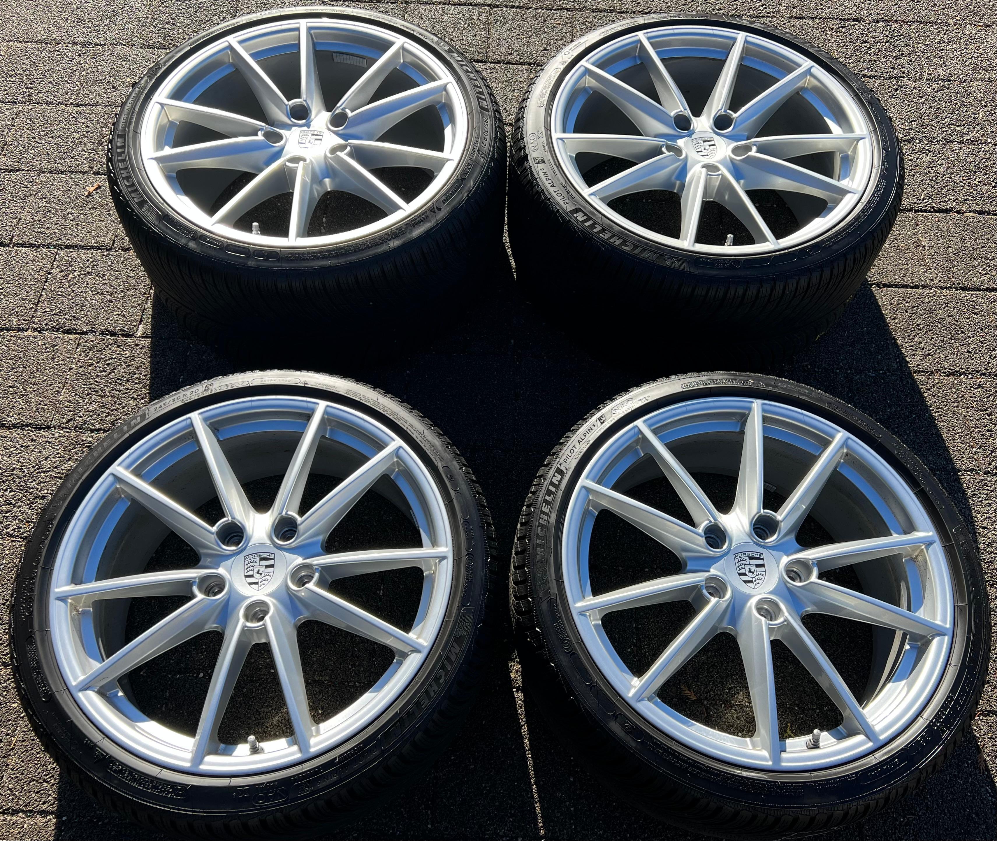 4 ORIGINAL 20" 21" ALU WINTERRÄDER PORSCHE 911 992 992601025C 992601025D MICHELIN RDKS