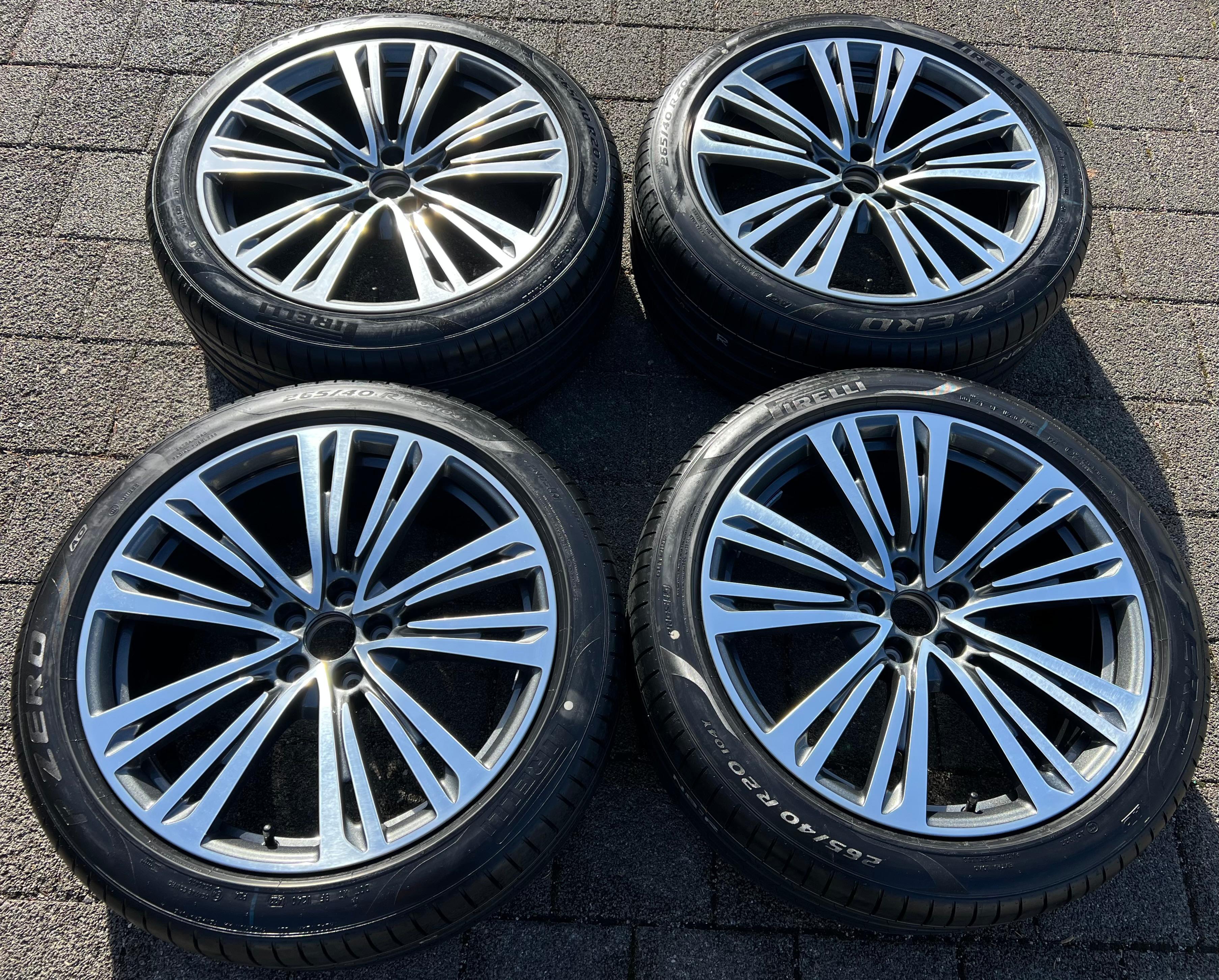 4 ORIGINAL 20" ALU SOMMERRÄDER AUDI A8 4N 4N0601025D 265/40R20 104Y PIRELLI NEU