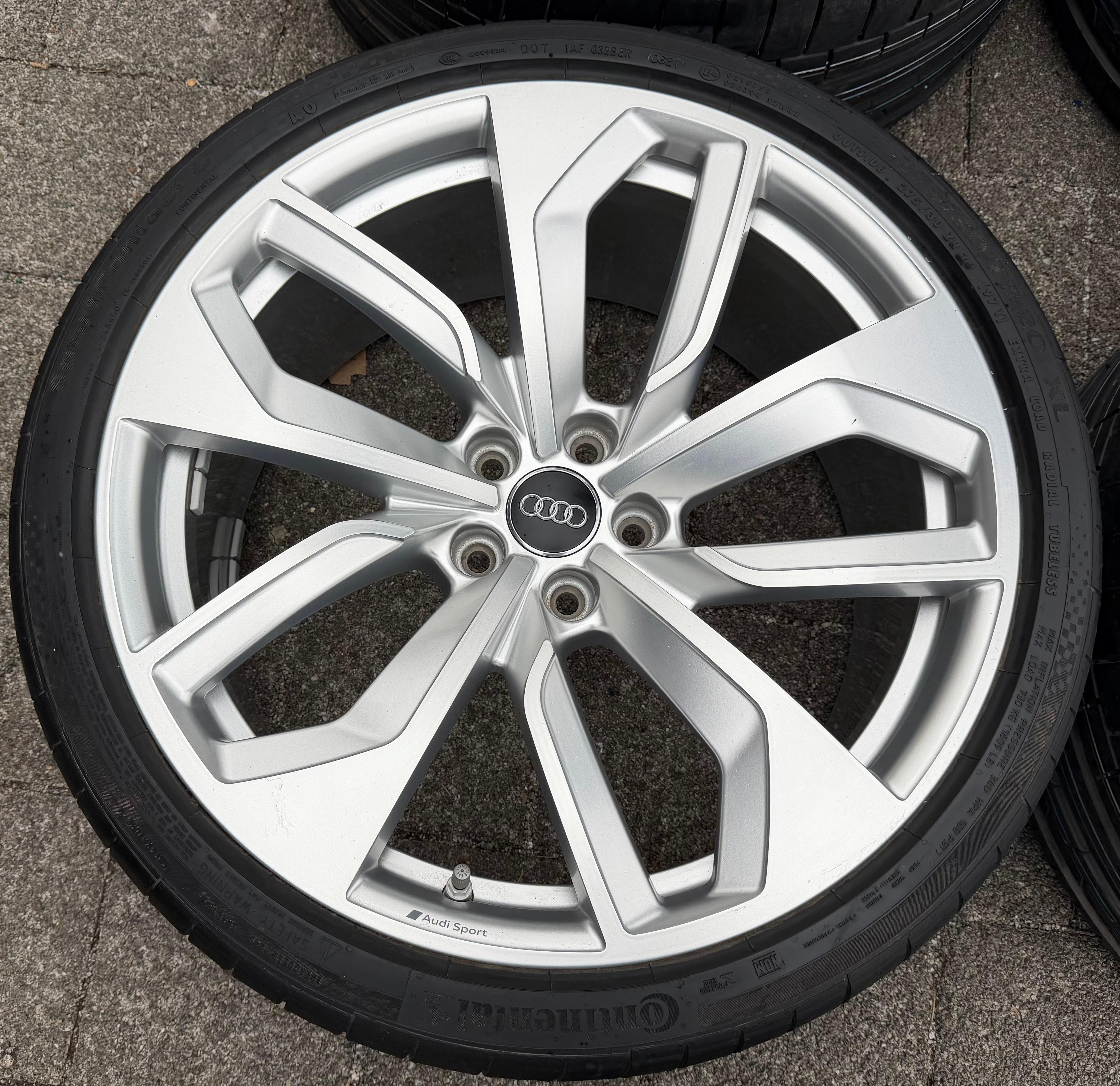 4 ruedas de verano de aluminio originales de 20" AUDI RS4 RS5 8W 275/30R20 97Y 8W0601025DB Continental
