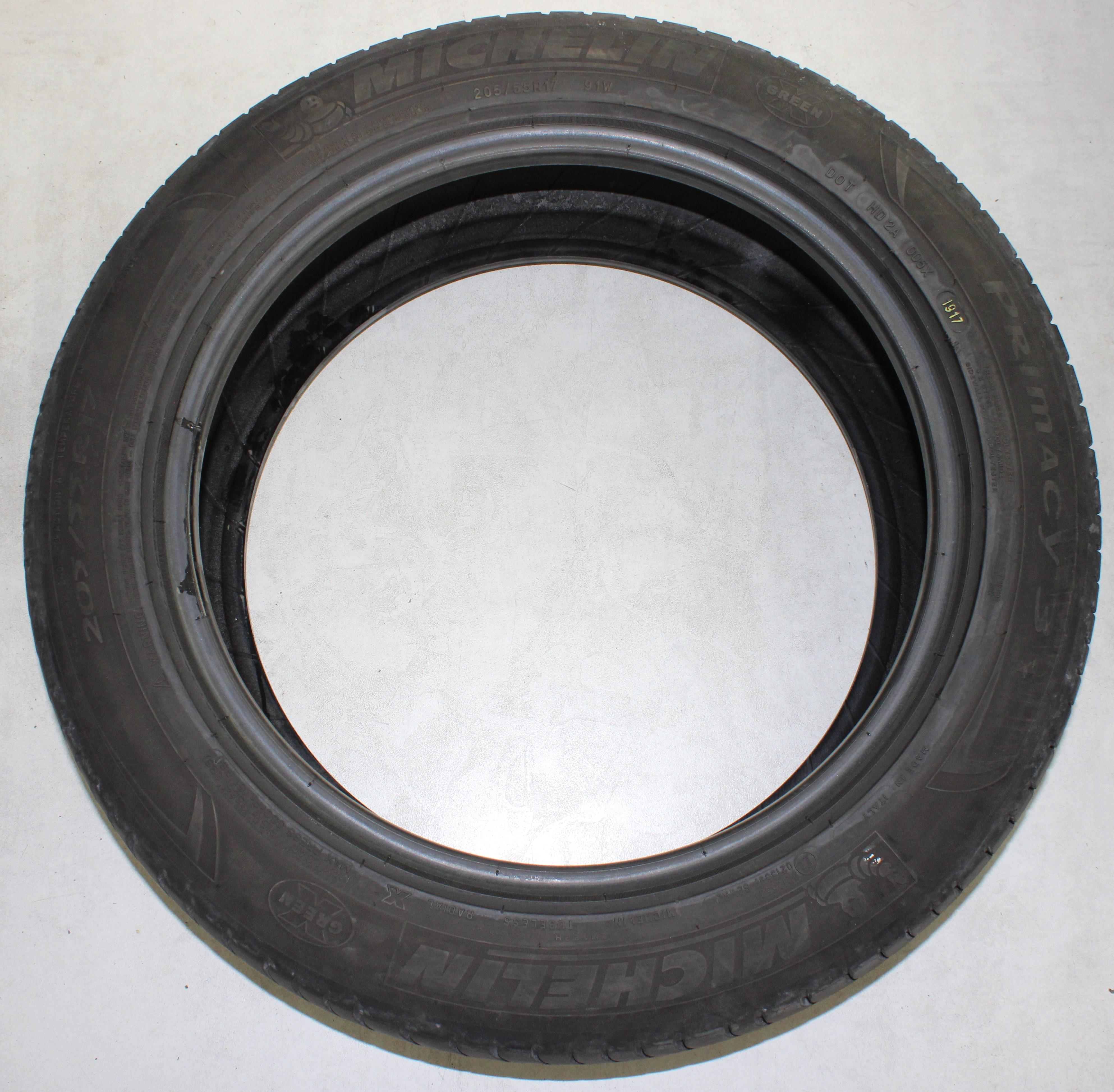 4 x 205/55R17 91W Sommerreifen Michelin Primacy 3 * 2x5mm/2x6mm 2017
