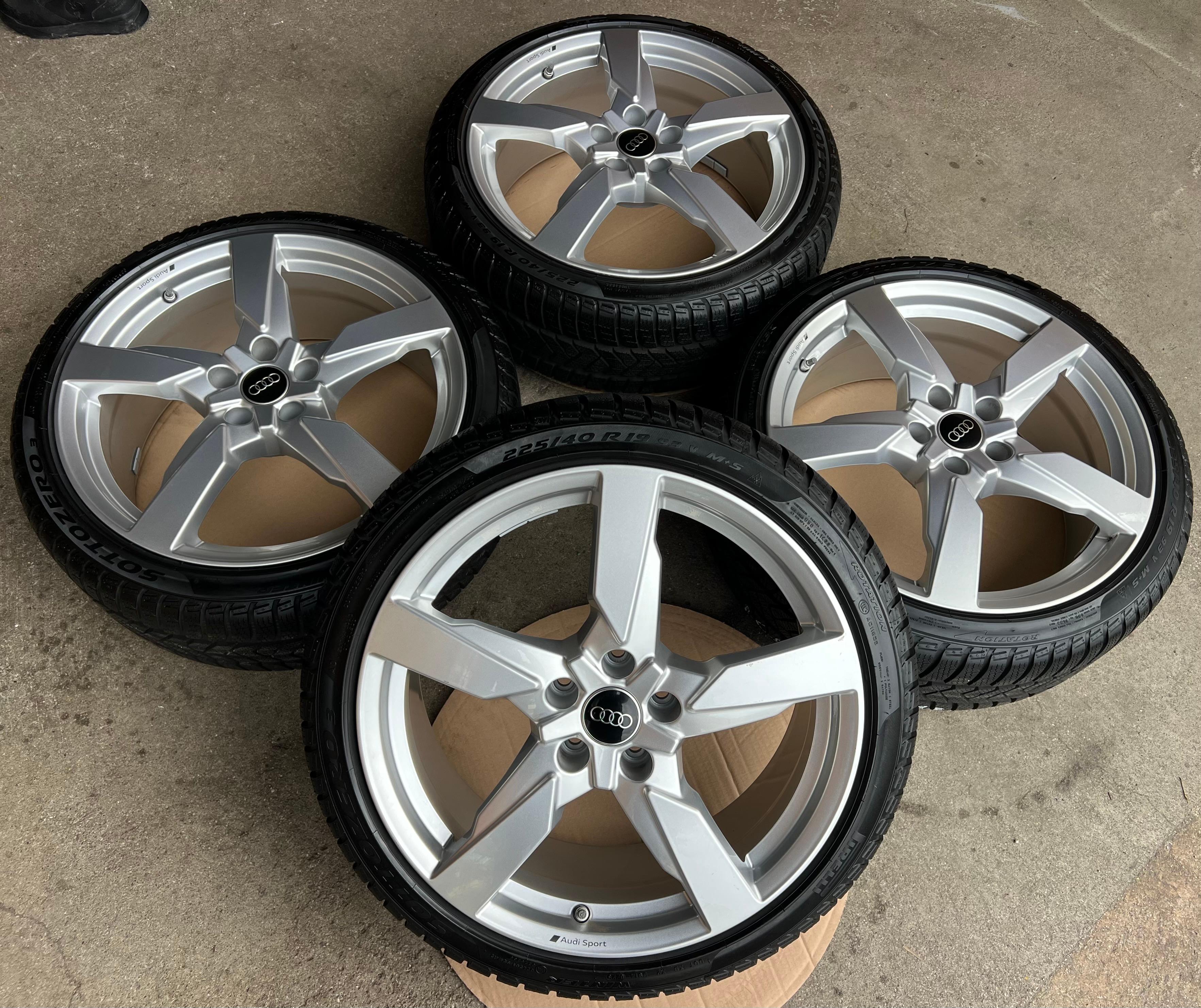 4 ORIGINAL 19" ALU WINTERRÄDER AUDI TT TTS 8S 8S0601025AG 225/40R19 93V PIRELLI