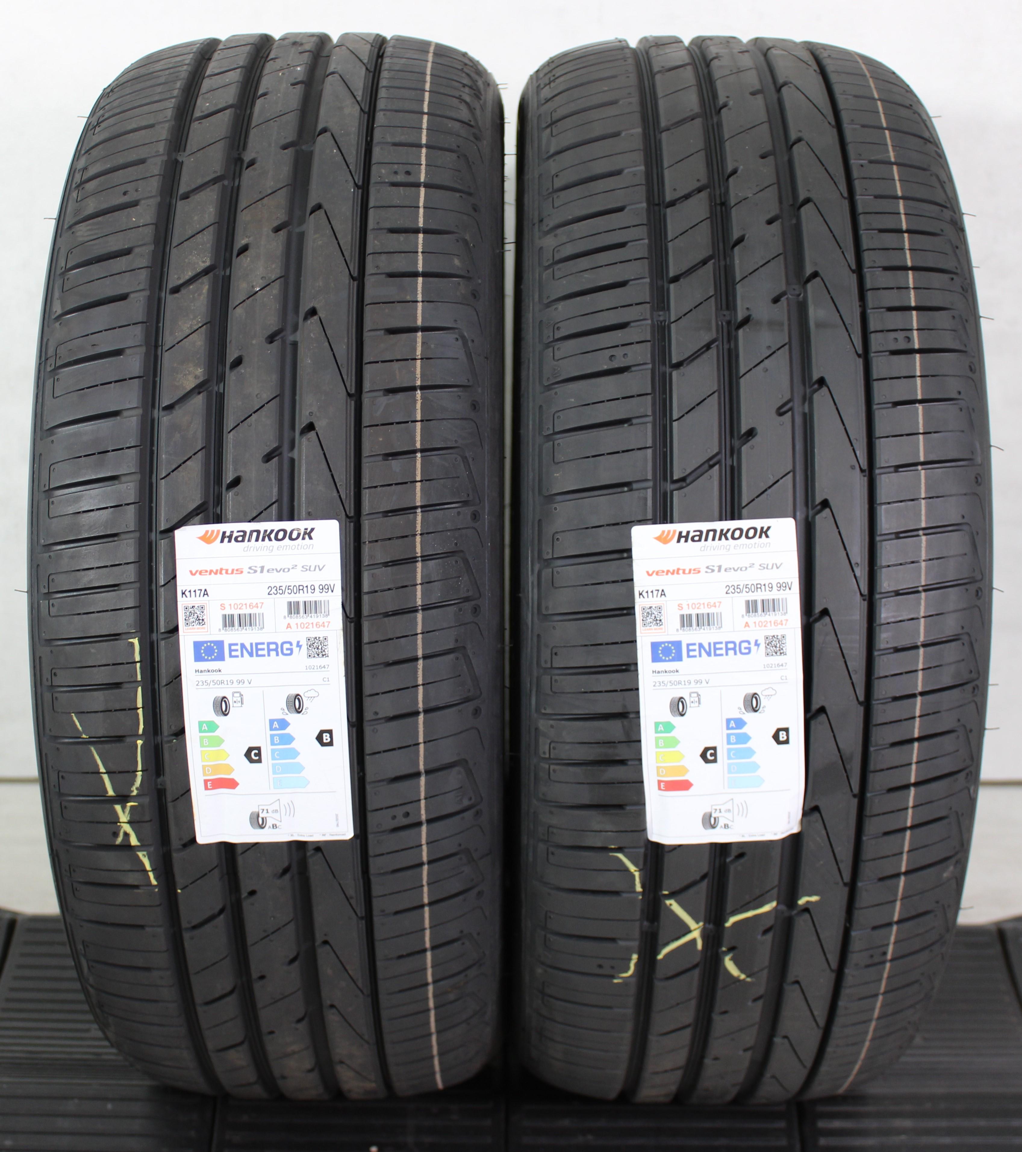2 x 235/50R19 99V Sommerreifen Hankook Ventus S1 Evo 2 SUV AO 2023 NEU Freihaus