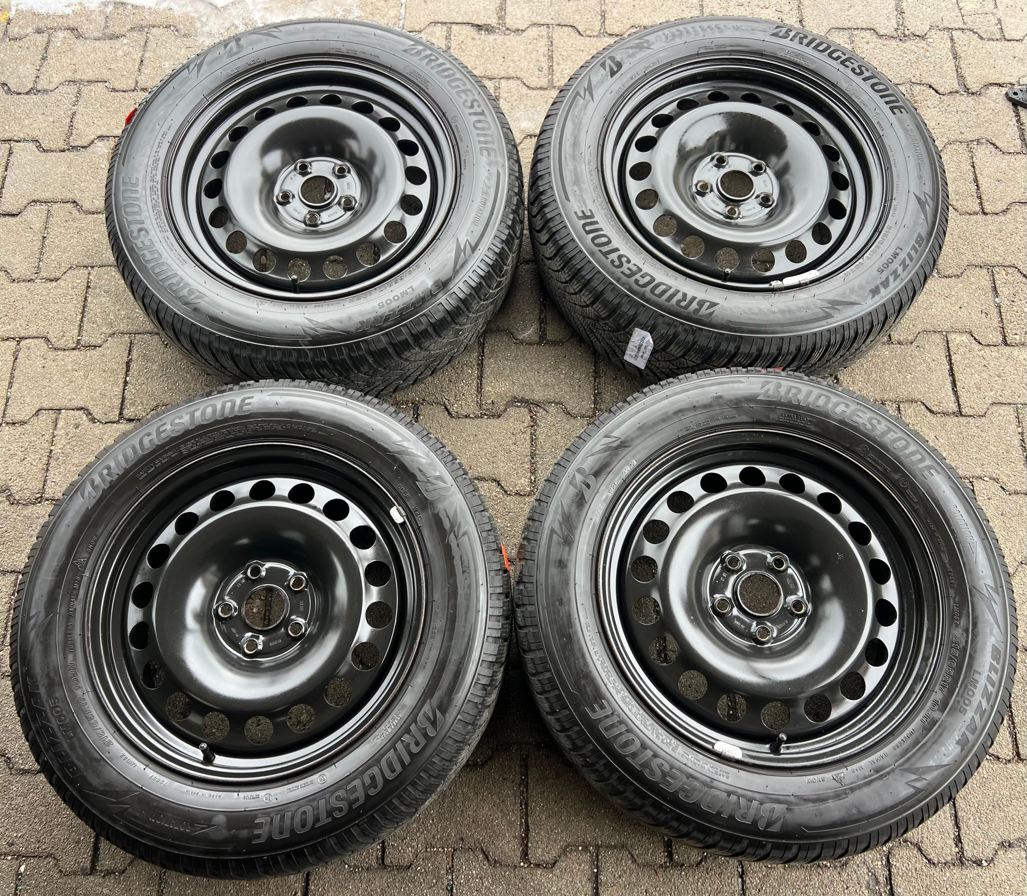 4 jantes en acier 17" pour VW TIGUAN II, 5NA, AUDI Q3 F3, SEAT TARRACO, SKODA KODIAQ  6,5x17