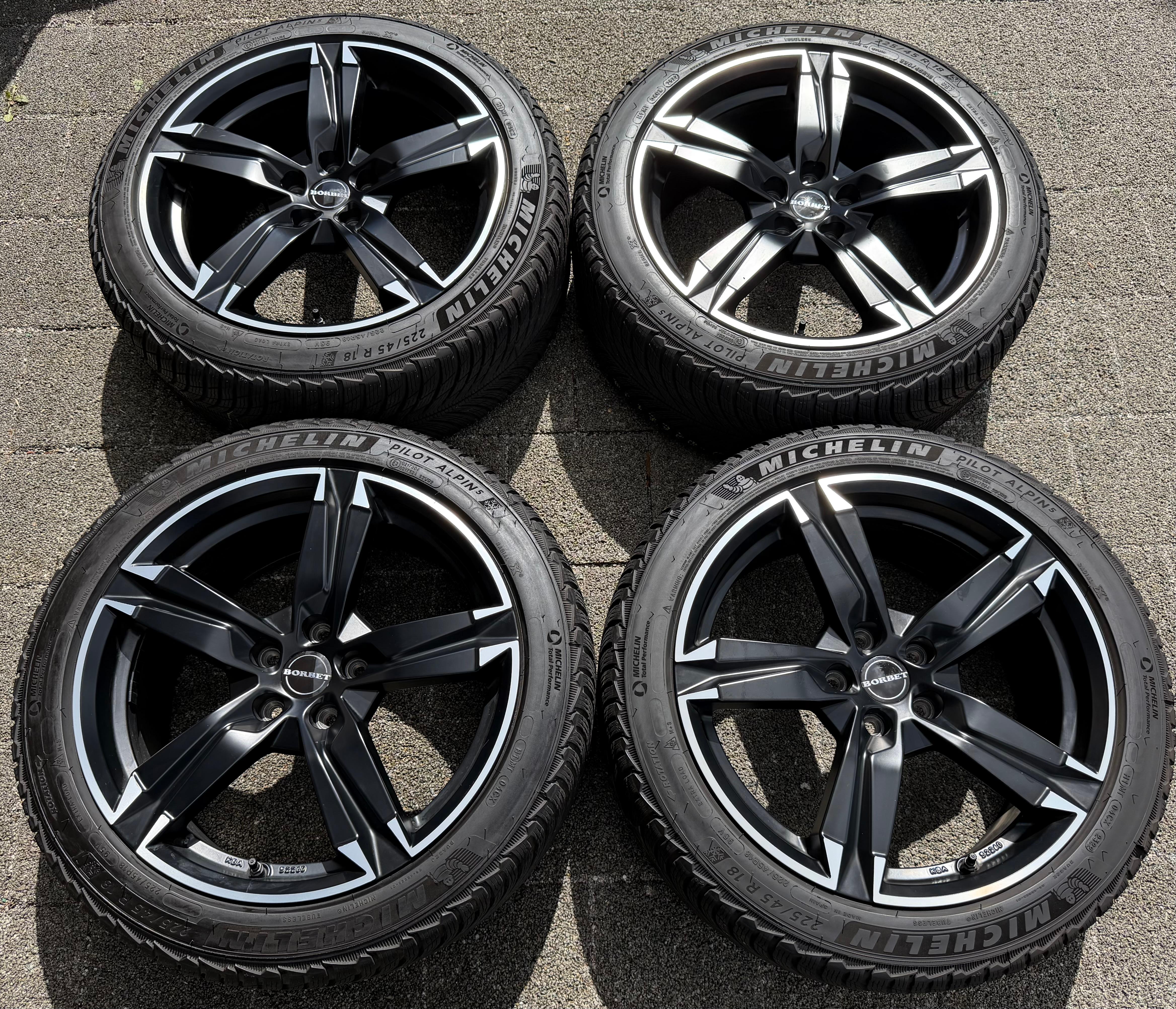 4 Alu 18" Winterräder Volvo V70 V40 CC S80 Jaguar XE Ford Puma Focus Mondeo RDKS