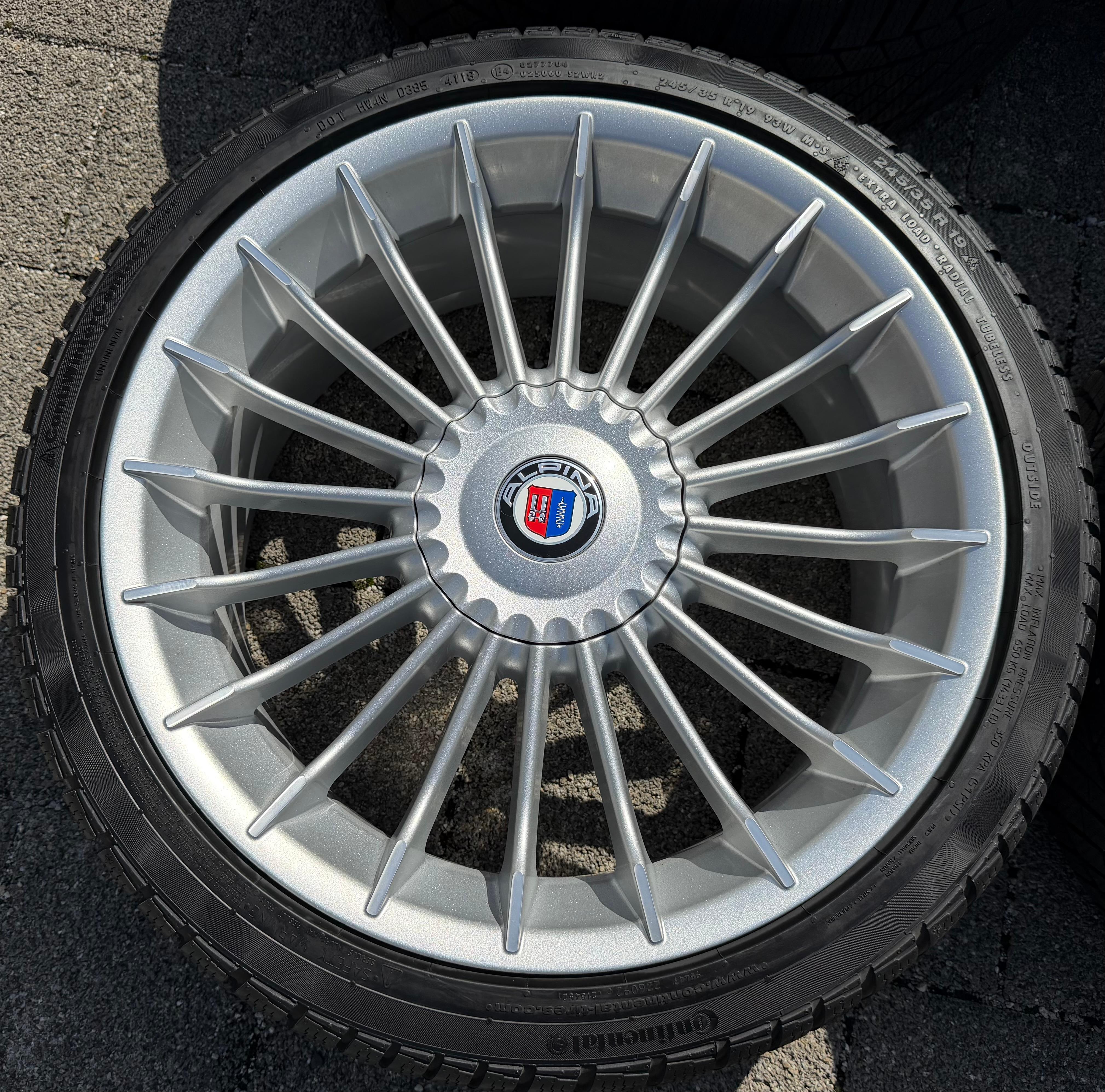 4 ORIGINAL 19" ALU WINTERRÄDER BMW ALPINA 3ER REIHE F30 F31 D3 4ER F32 F33 D4