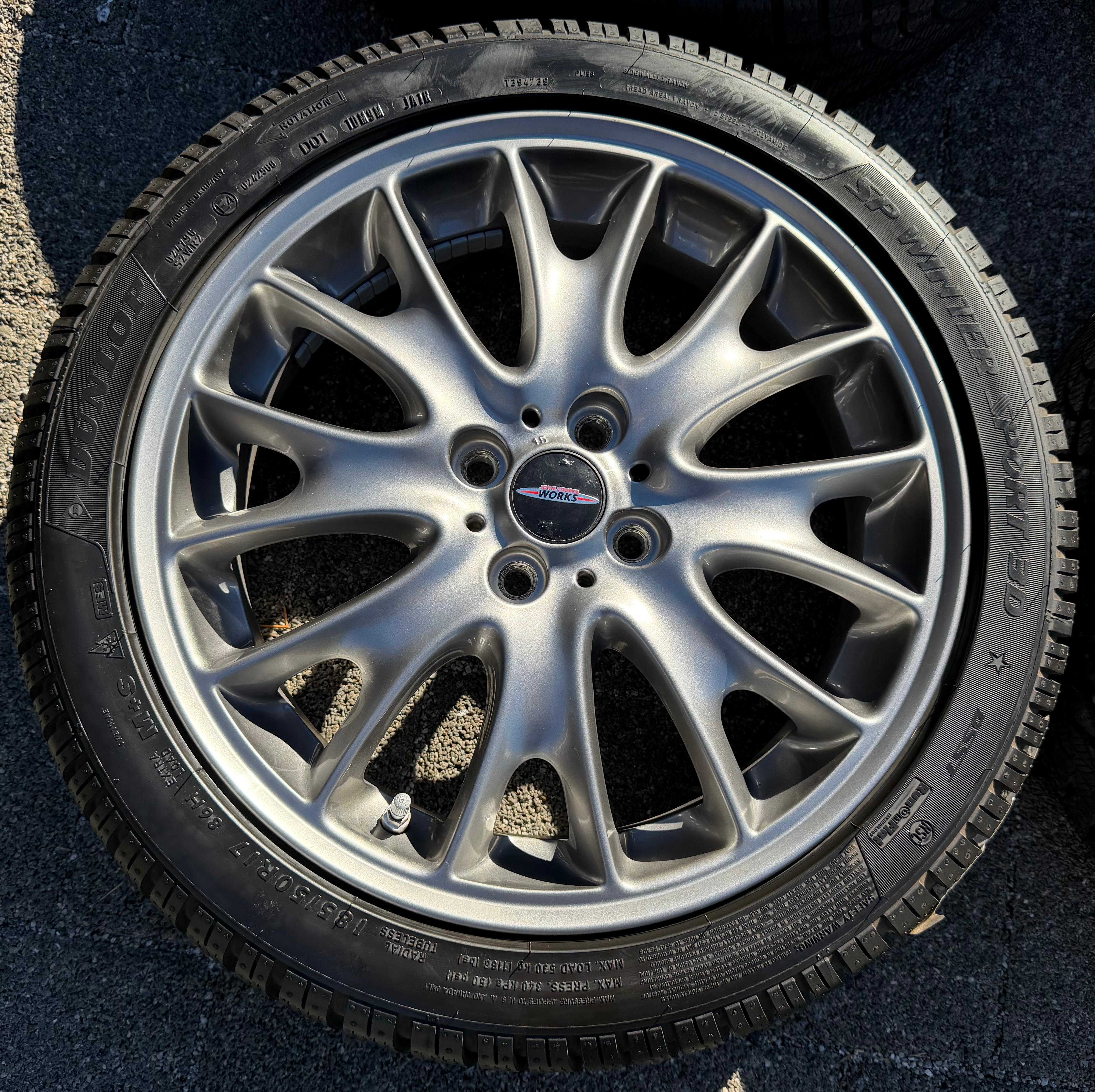 4 ruedas de invierno de aleación originales de 17" para Mini R55 R56 R57 R58 185/50R17 86H 6786220 2024 Dunlop