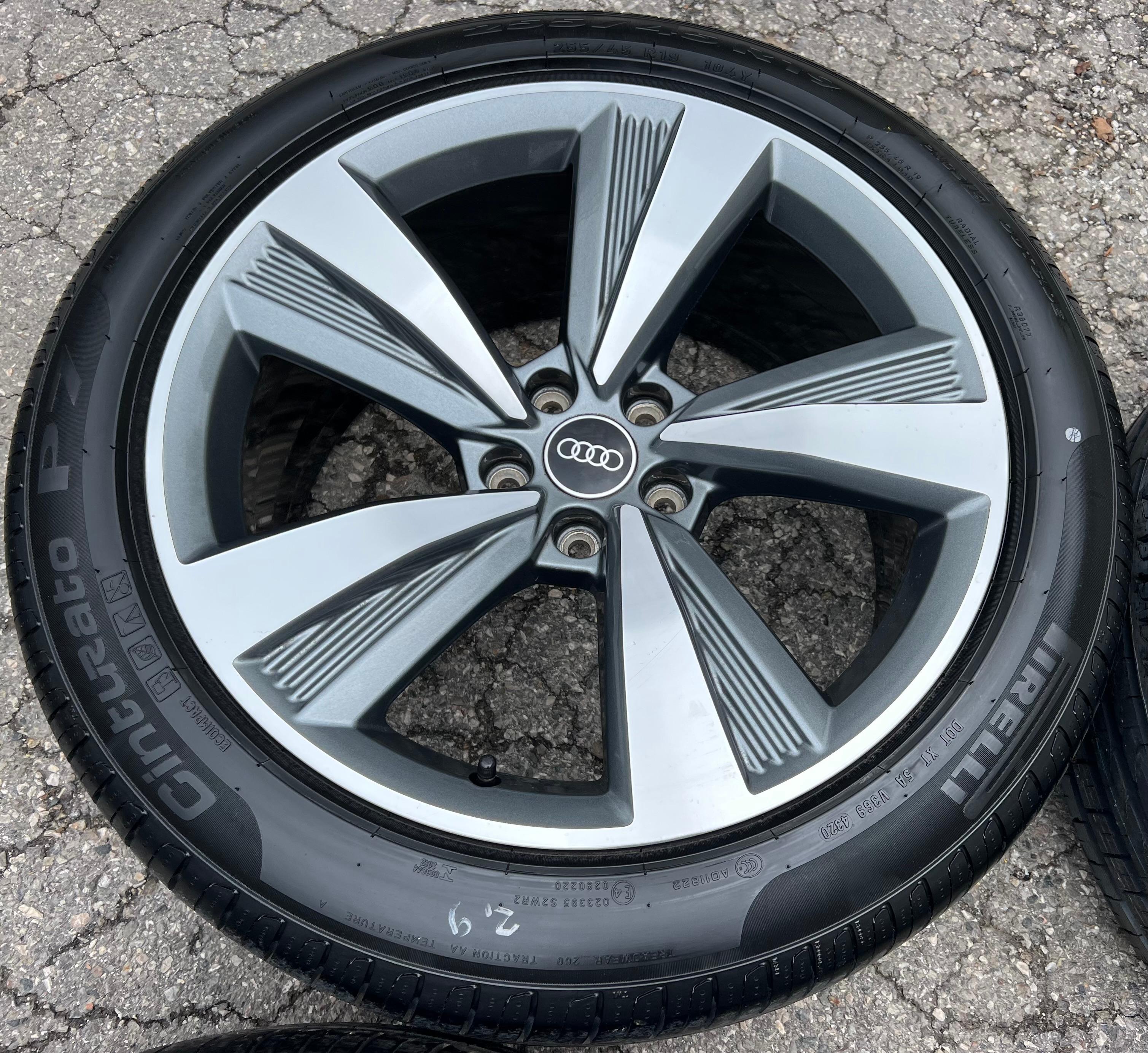 4 ORIGINAL 19" ALU SOMMERRÄDER AUDI A8 S8 4N 255/45R19 104Y 4N0601025C FREIHAUS