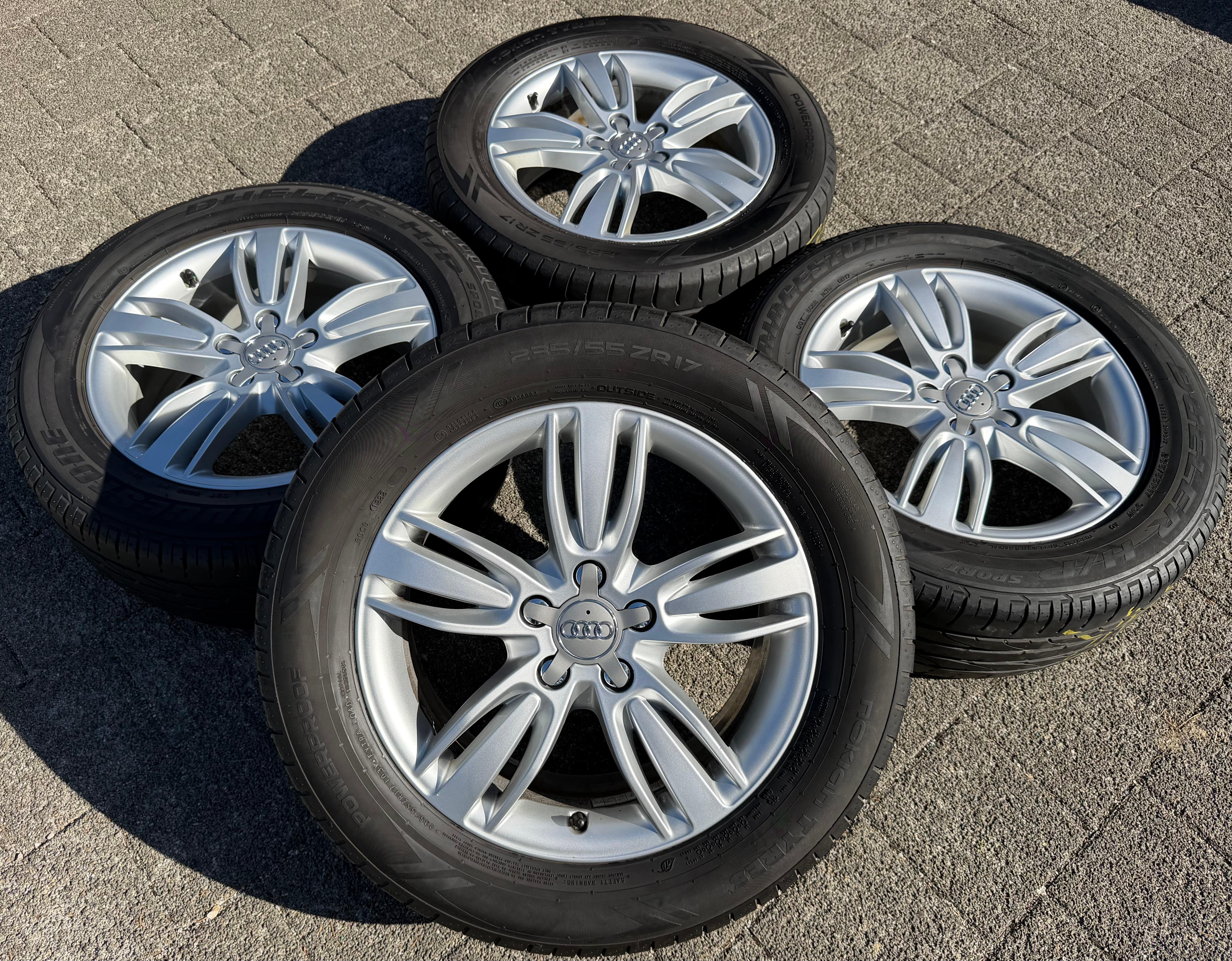 4 Original 17" Alufelgen Felgen Audi Q3 8U 8U0601025P 7x17 ET43